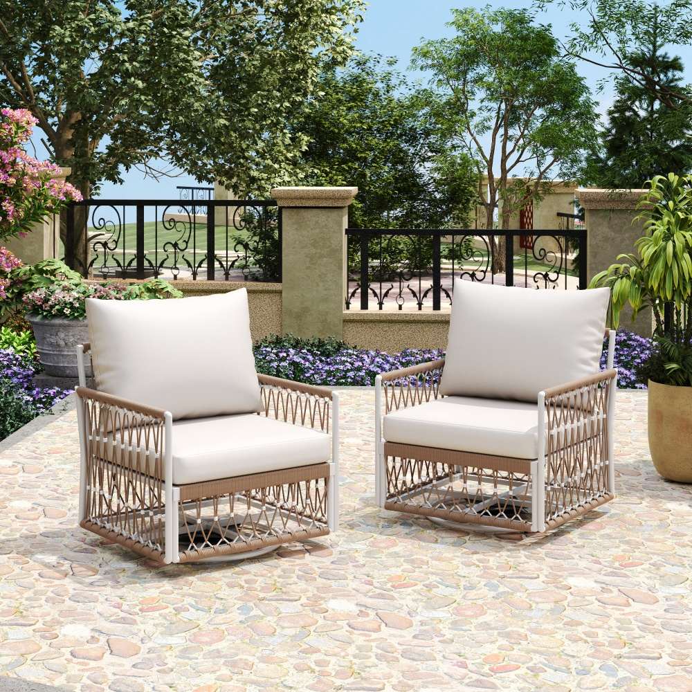 Coolbibila COLE-OCHAIR-BEIGE Patio-Chairs - View #2