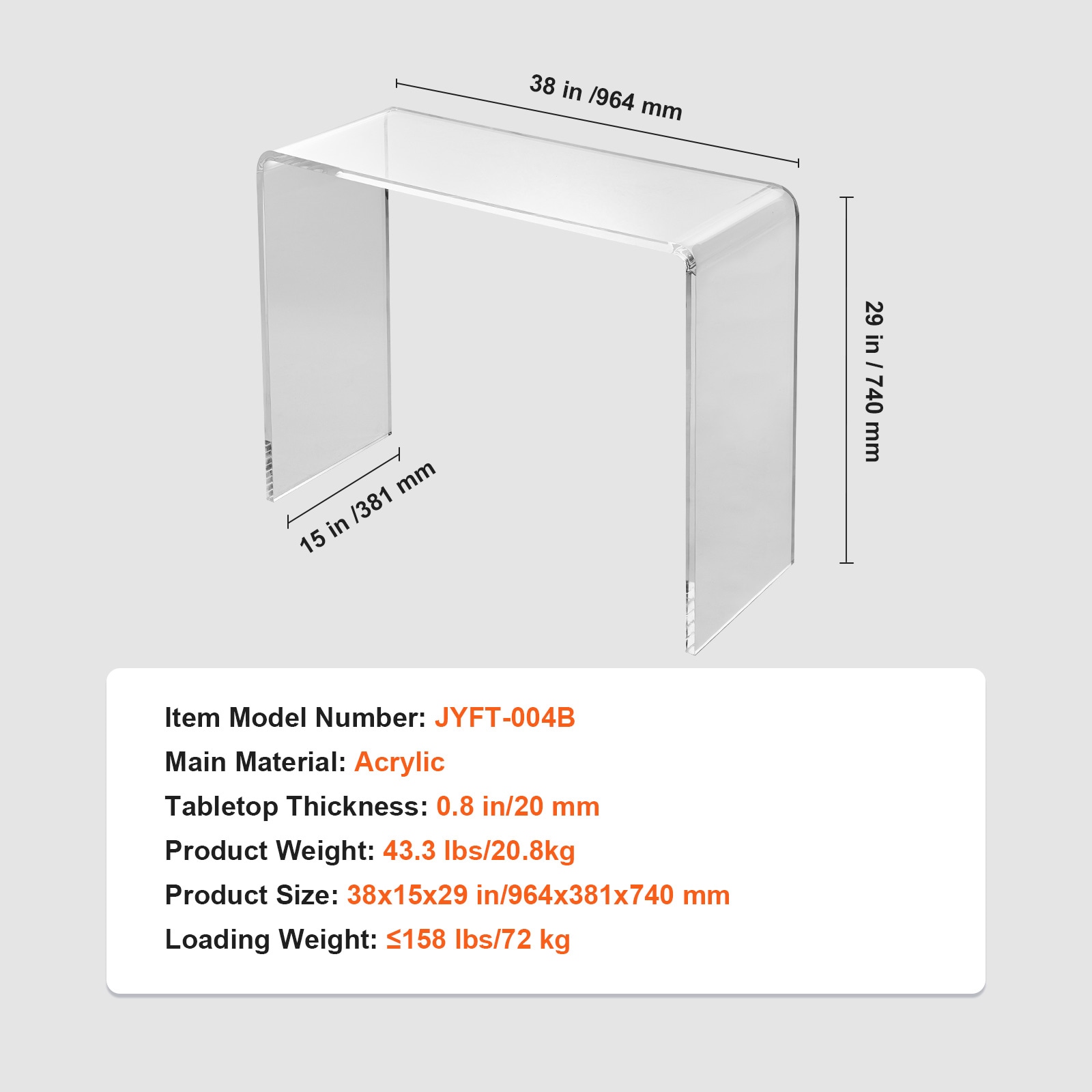 VEVOR SCYKLXTXTMSD02304V0 End-Tables - View #7