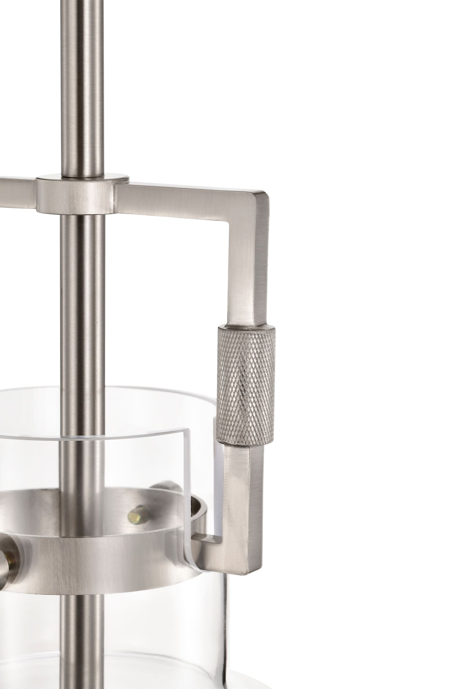 Brushed Nickel 10" Globe Clear Glass Pendant Light