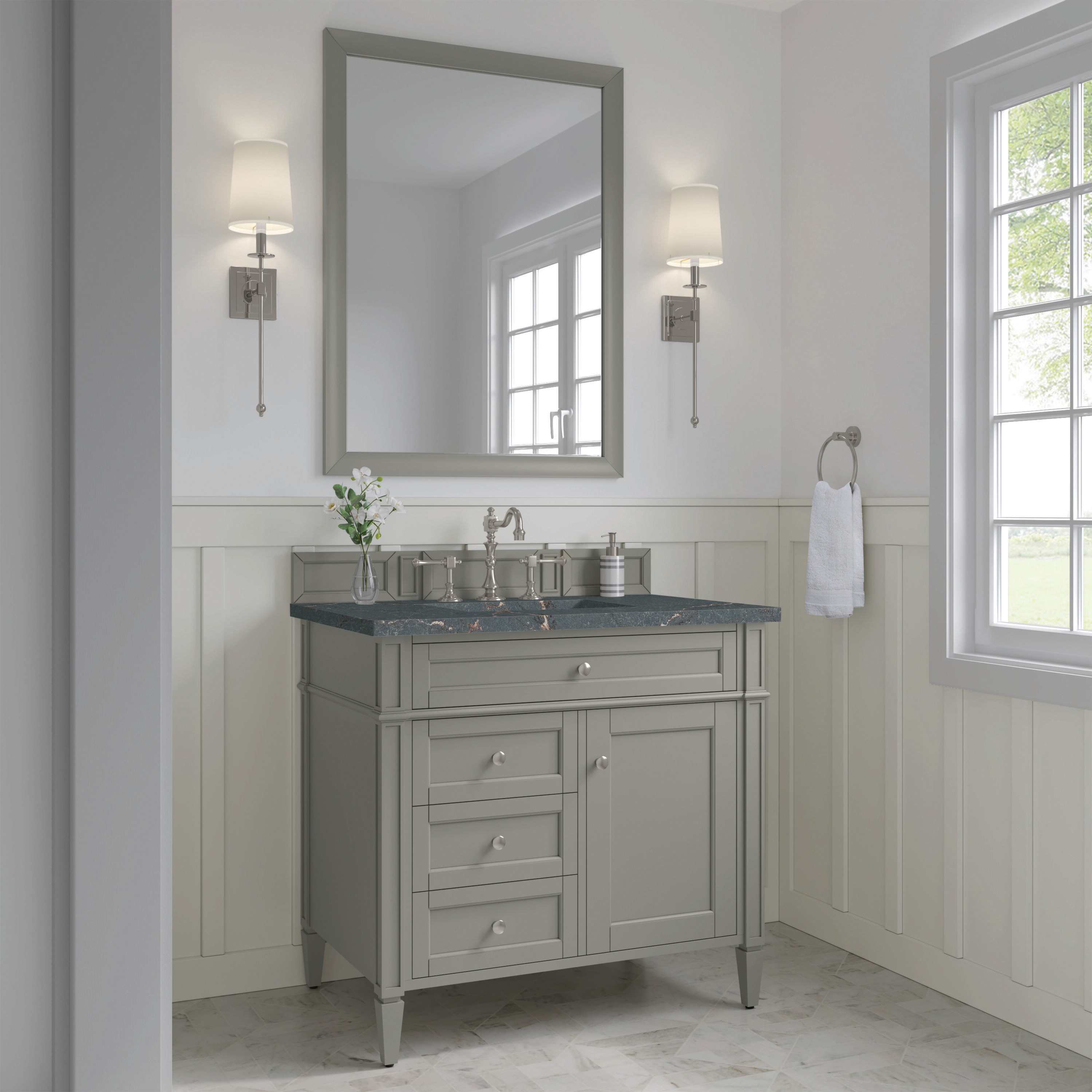 James Martin Vanities 650-V36-UGR-3PBL Bath-Vanity-Combo - View #3