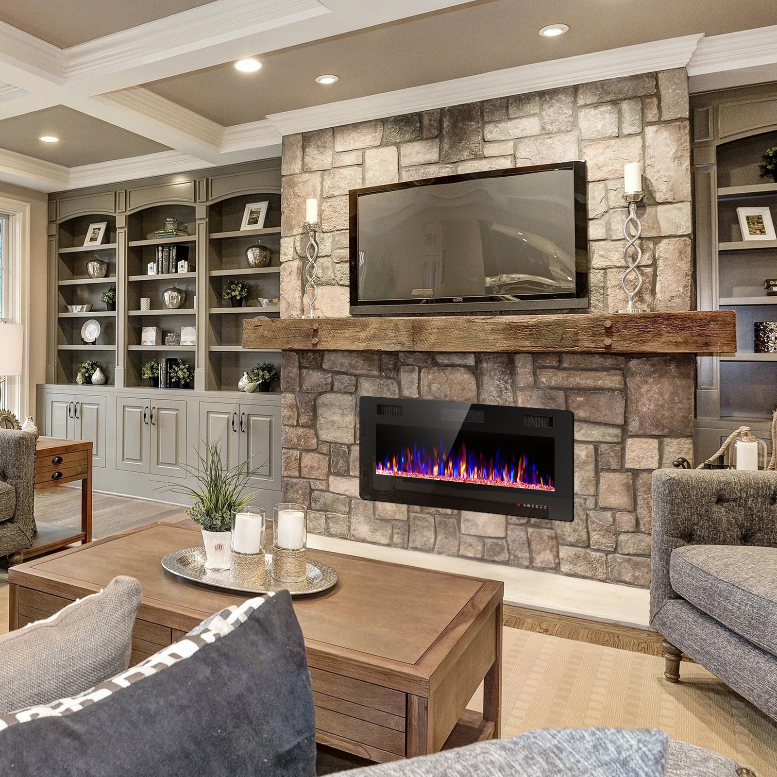 COWSAR 842C3U Electric-Fireplaces - View #7