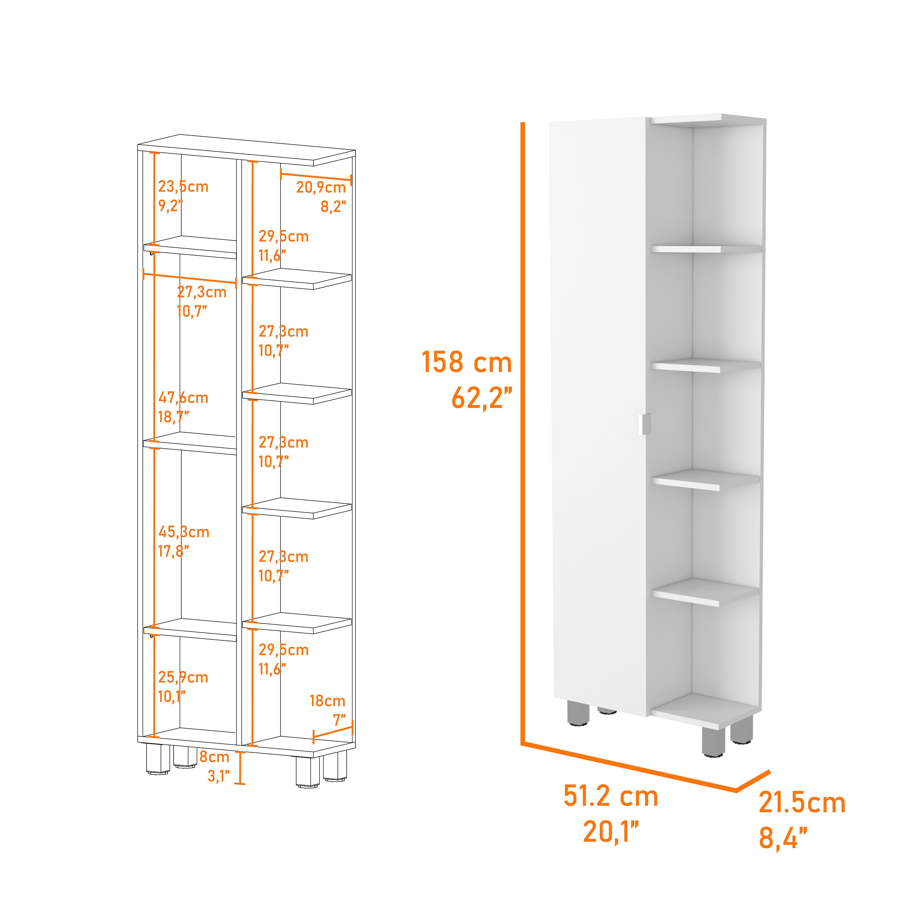 Vanityfus VF-FF-48737 Linen-Cabinets - View #3