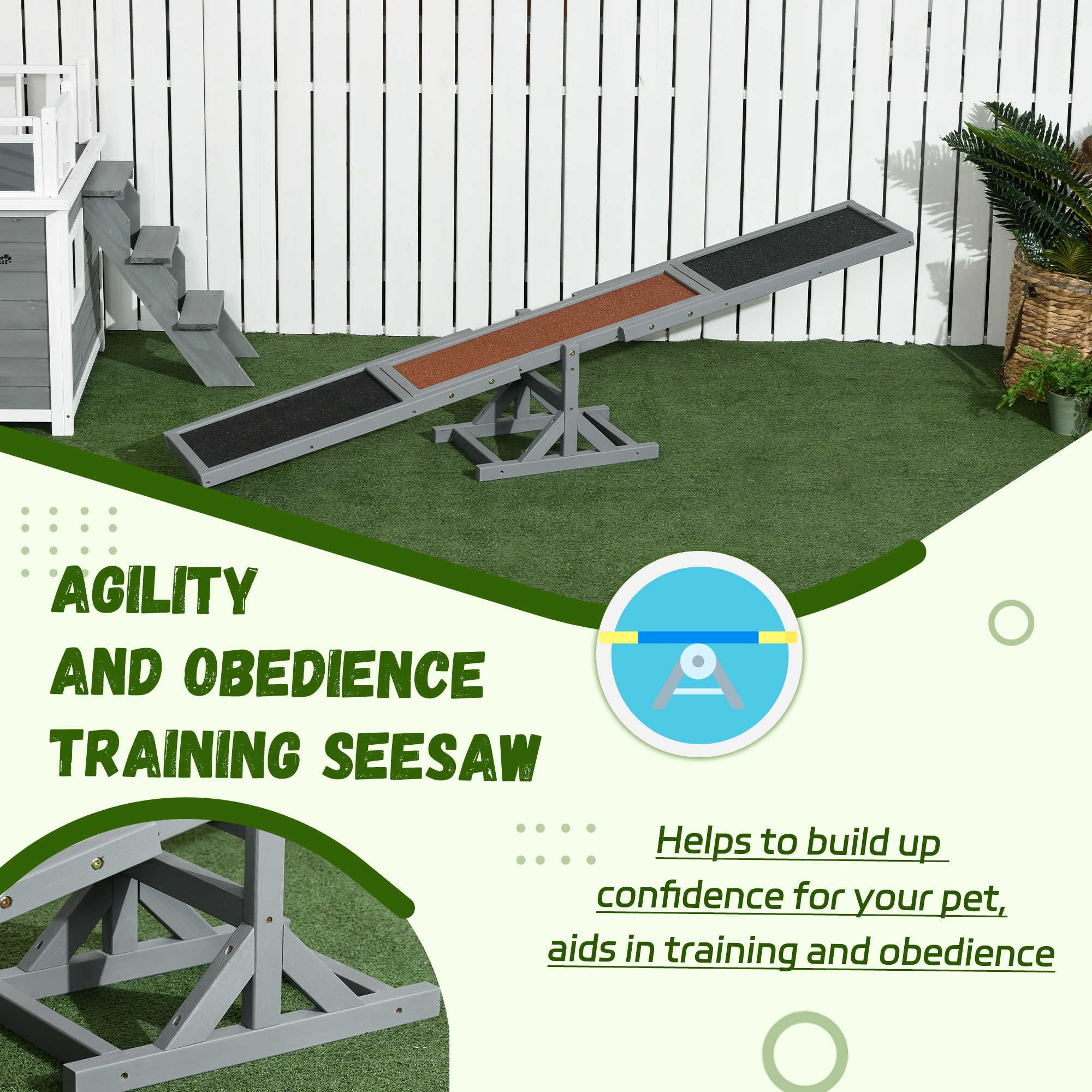 PawHut D03-001V00GY Dog-Park-Agility-Course-Kits - View #6