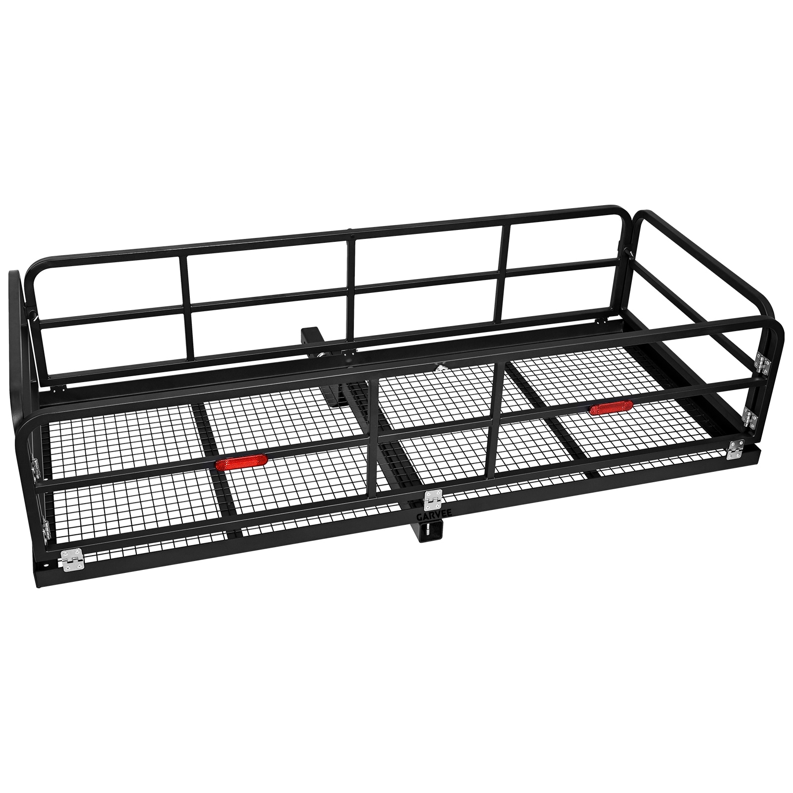 GarveeLife - 750 LBS Heavy Duty Hitch Cargo Carrier 60x24x13.8 Inch Foldable Hitch Mount Basket f...