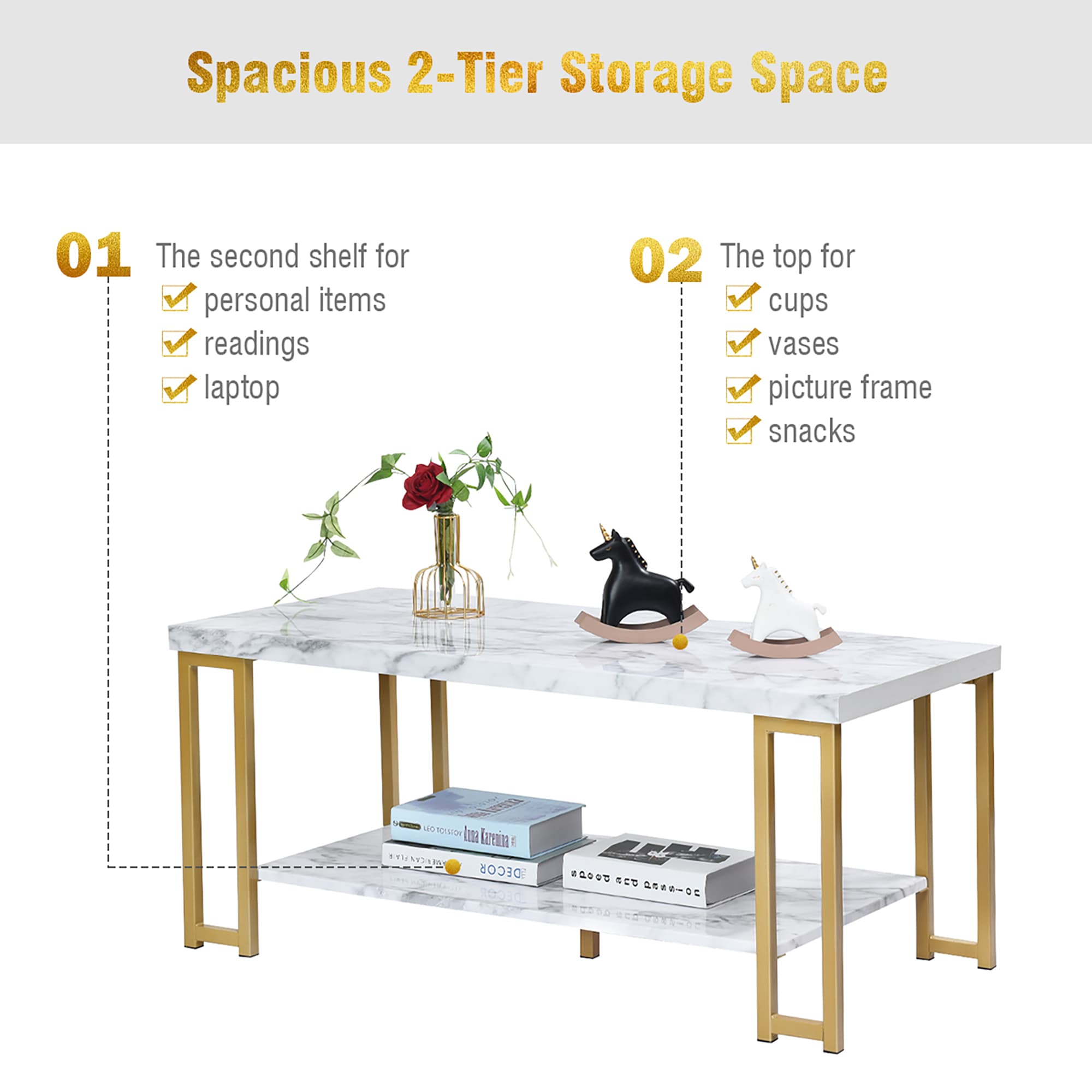 Costway SXL00019 Coffee-Tables - View #4
