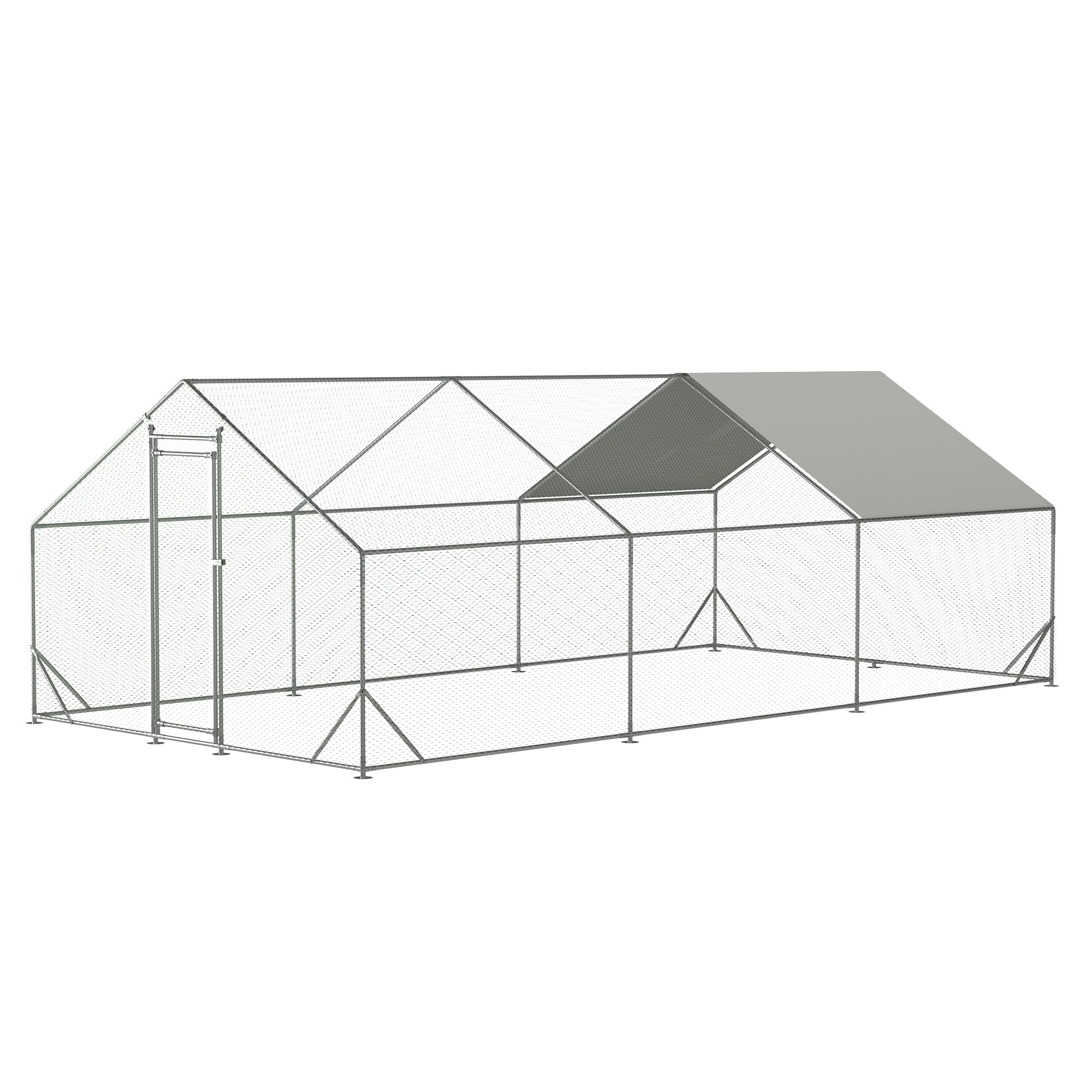 Maocao Hoom JL263940 Silver Metal Chicken coop