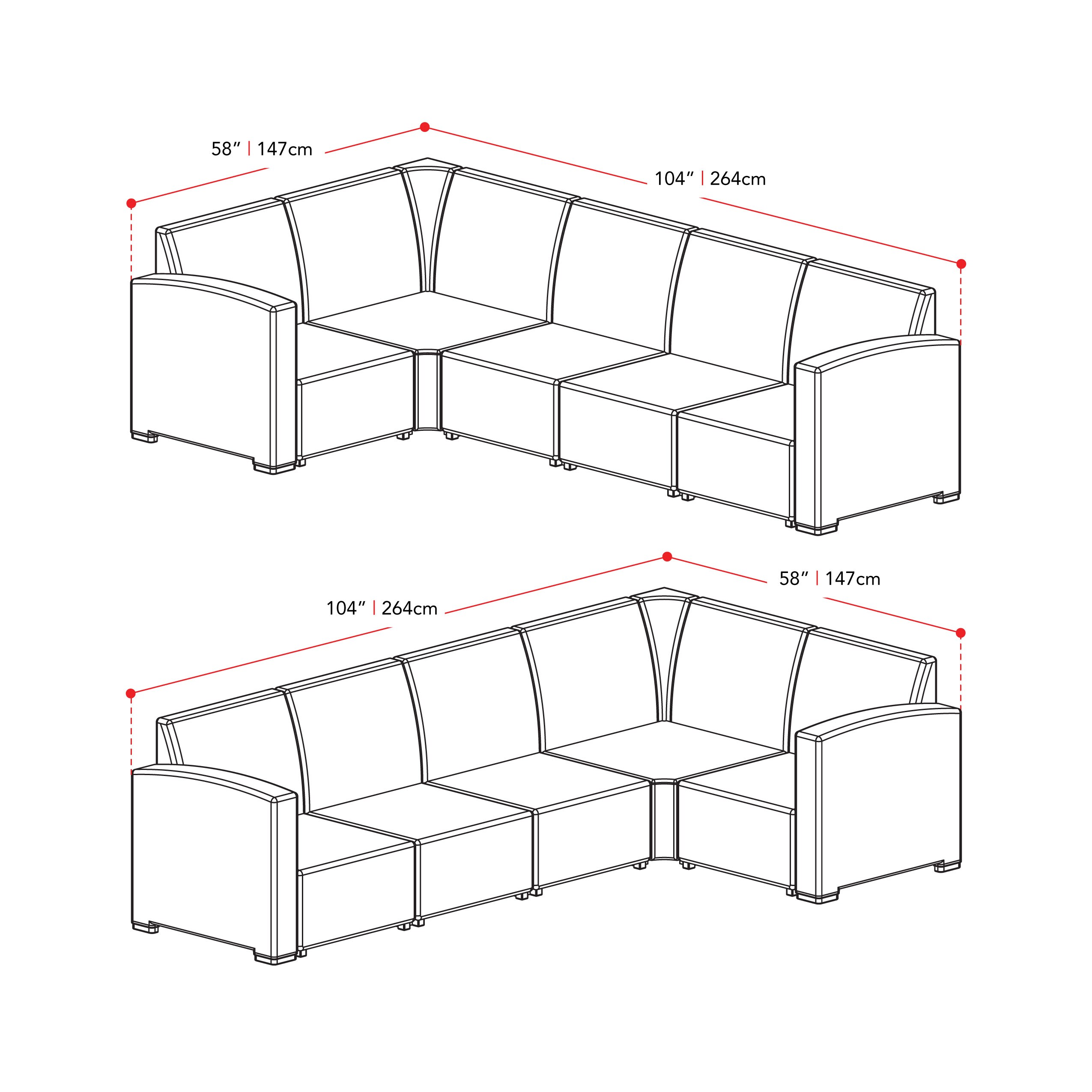 CorLiving PLF-214-S Patio-Conversation-Sets - View #7