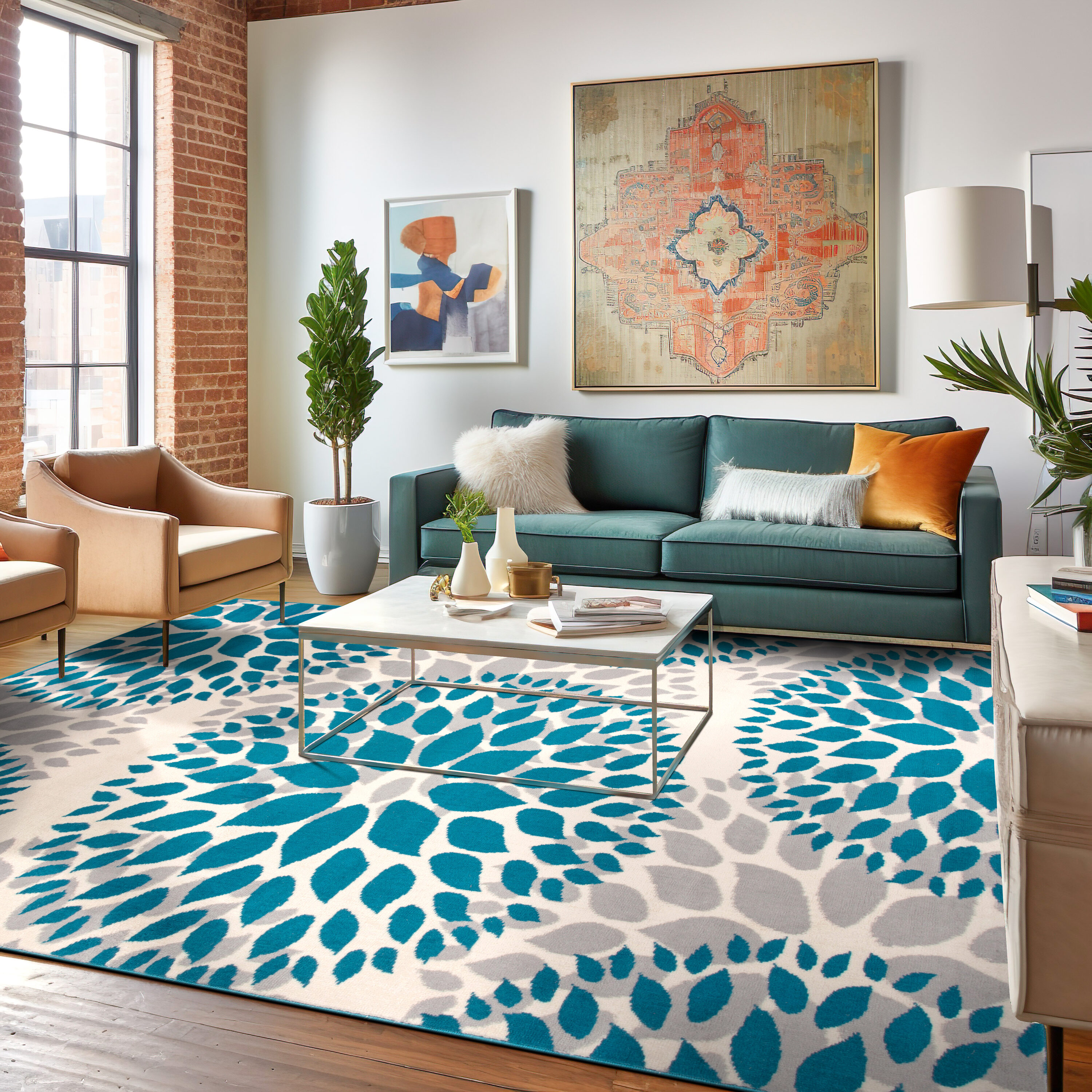 World Rug Gallery 9099 BLUE 2X3 rugs - View #6