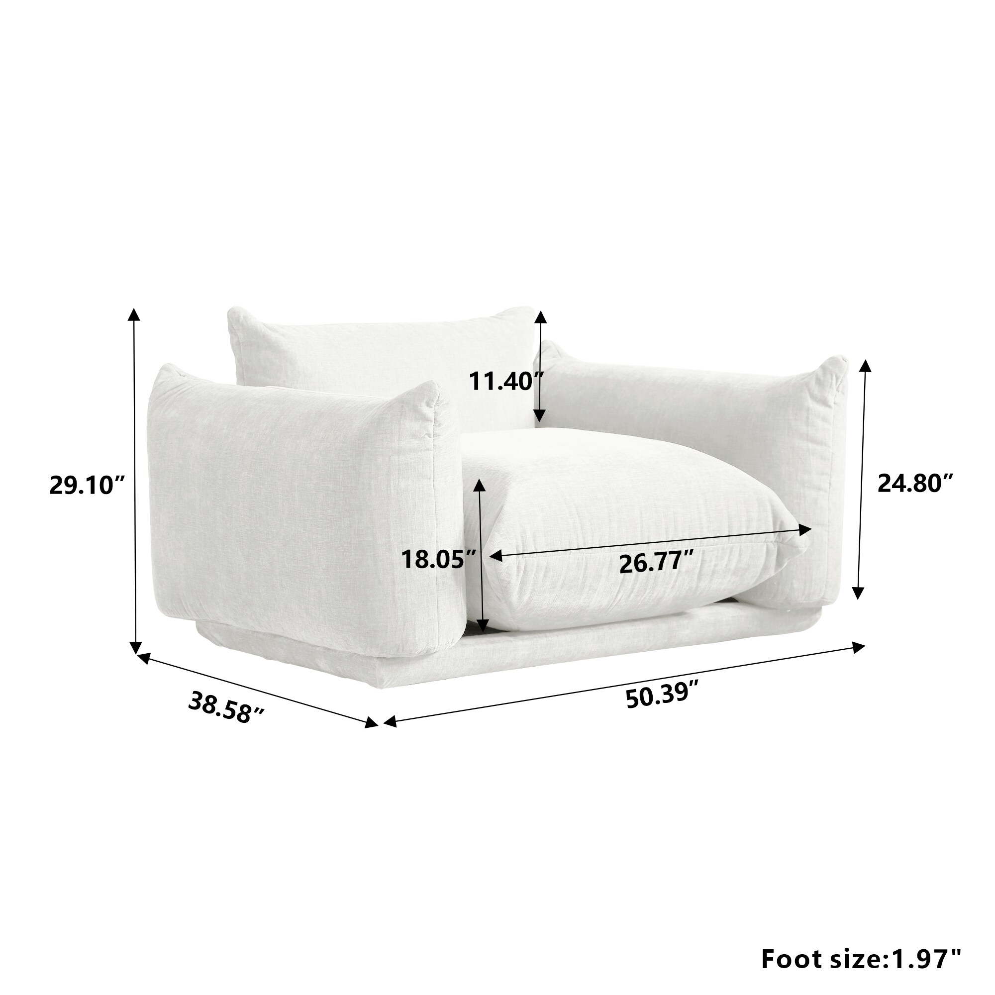 BuotiqHom DH-A-119BE-S1 Sofas-Loveseats - View #3