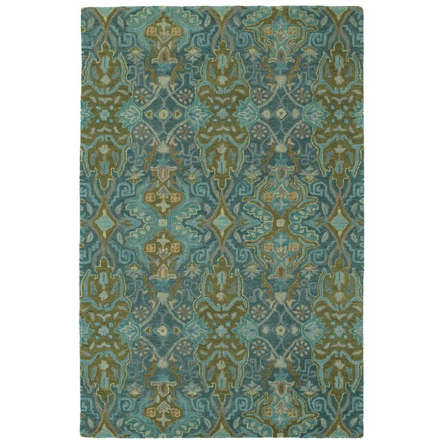 Kaleen Amaranta 9 x 12 Peacock Indoor Geometric Southwestern Handcrafted Area Rug Kaleen Amaranta 9 x 12 Peacock Indoor Geometric Southwestern Handcrafted Area Rug