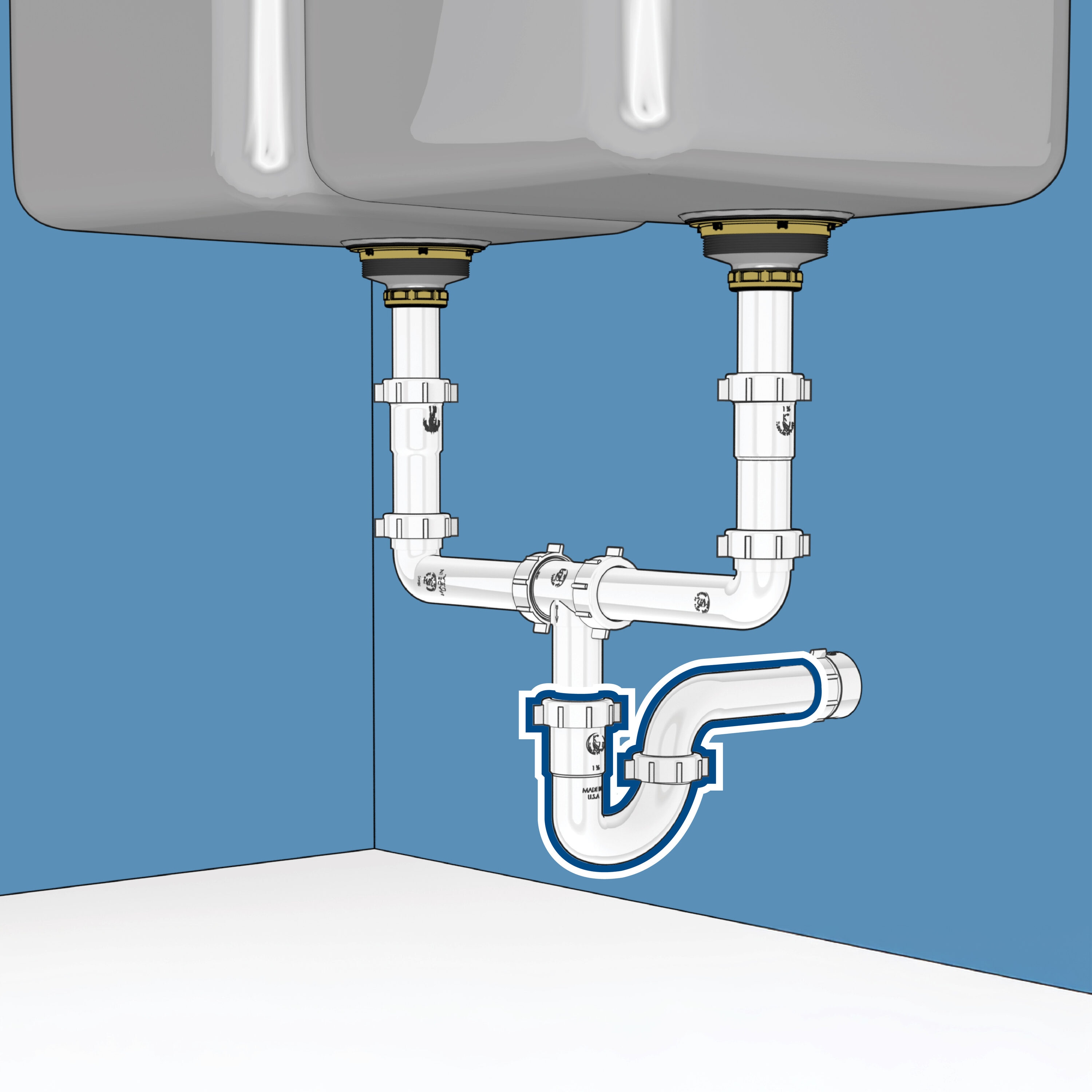 Dearborn 1000000604 Under-Sink-Tubular-Drainage - View #5