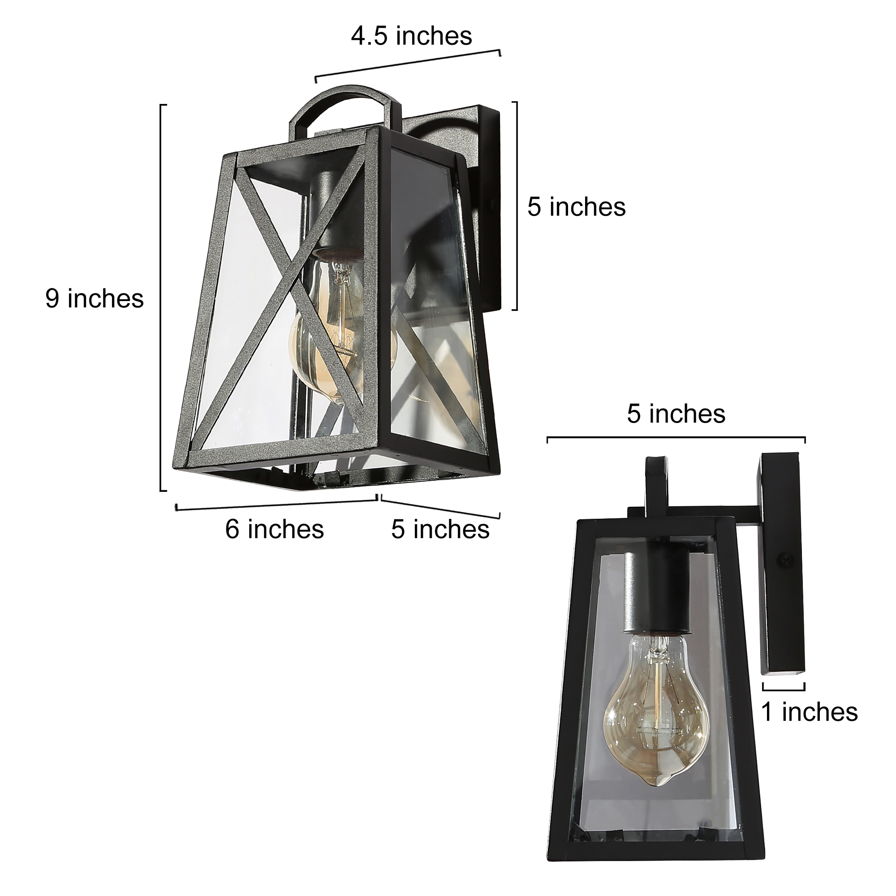 LNC YFQYYZLWS14245Q7 Outdoor-Wall-Lighting - View #3