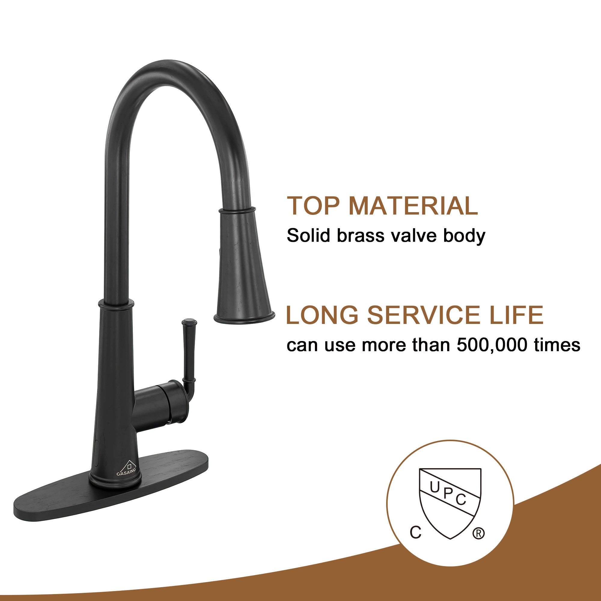 Clihome TC-020MB-KF Kitchen-Faucets - View #7