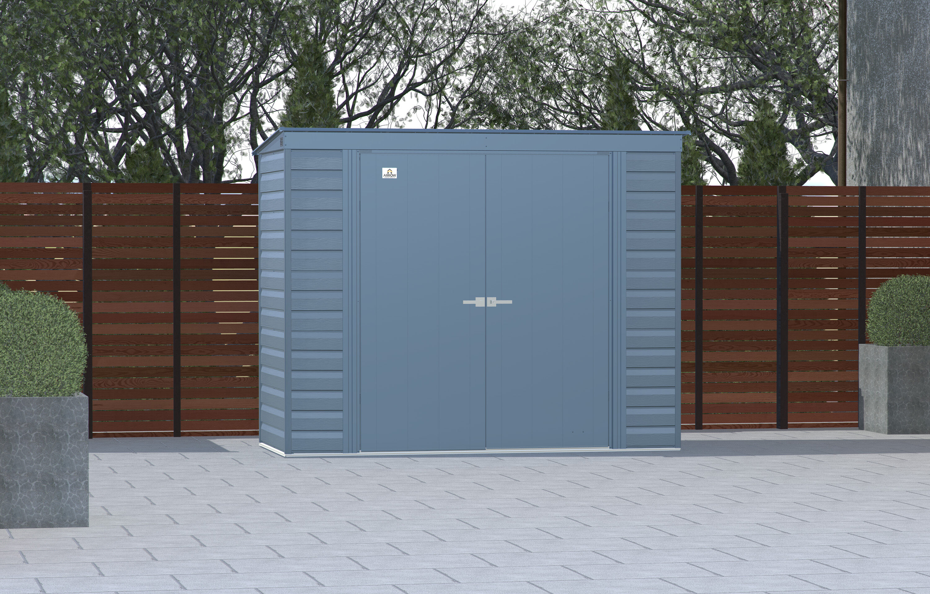 Arrow SCP84BG 8-ft x 4-ft Select Galvanized steel Storage Shed