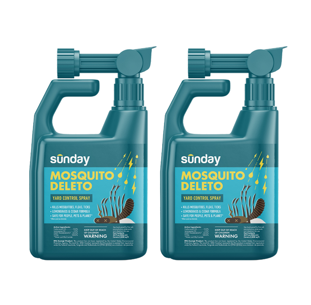 Mosquito Deleto 2 pack Bundle Plant Based Bug Control Spray And 