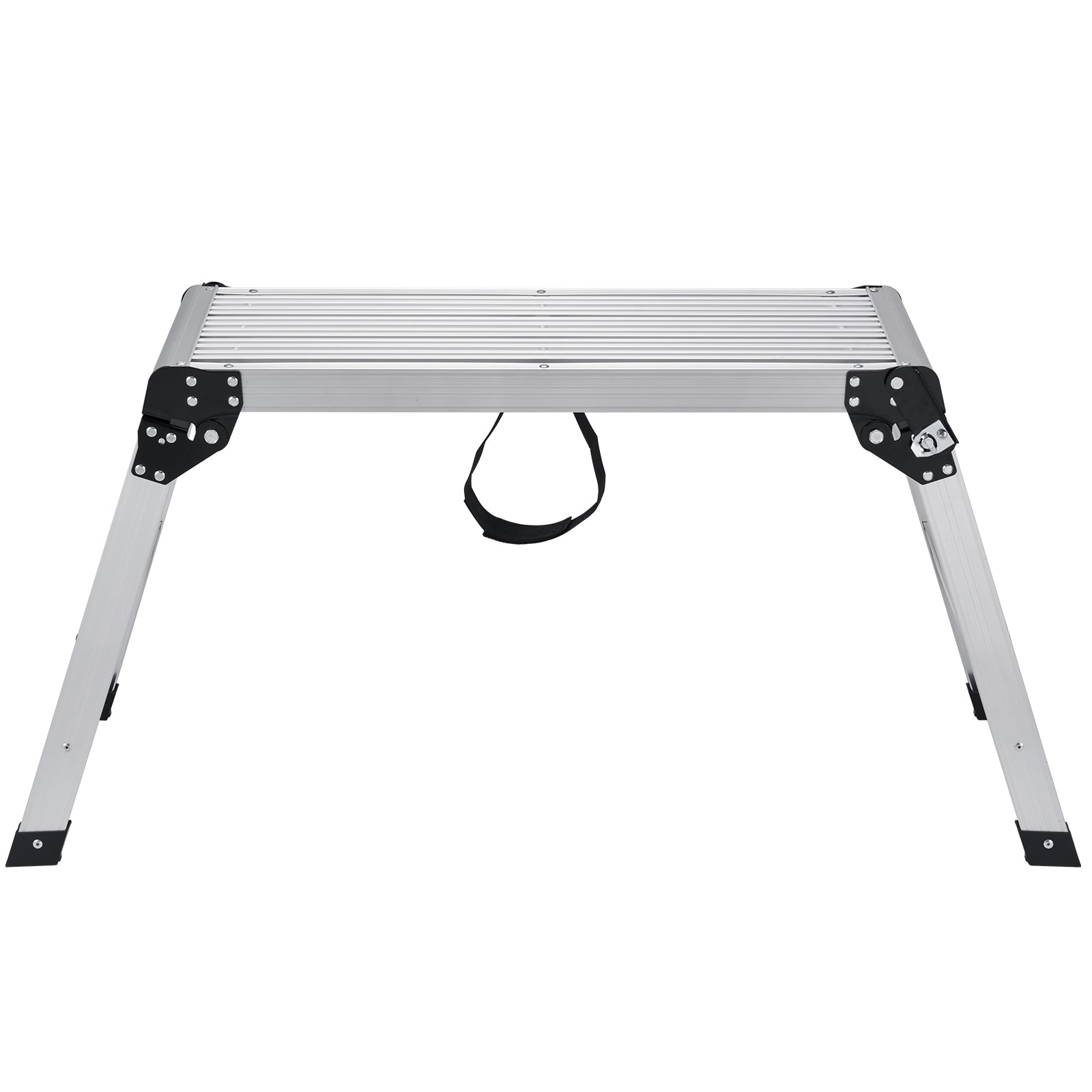 Boho Havens Folding Work Platform 330 lbs Load Capacity Aluminum Drywall Stool Ladder Heavy Duty Bench w/