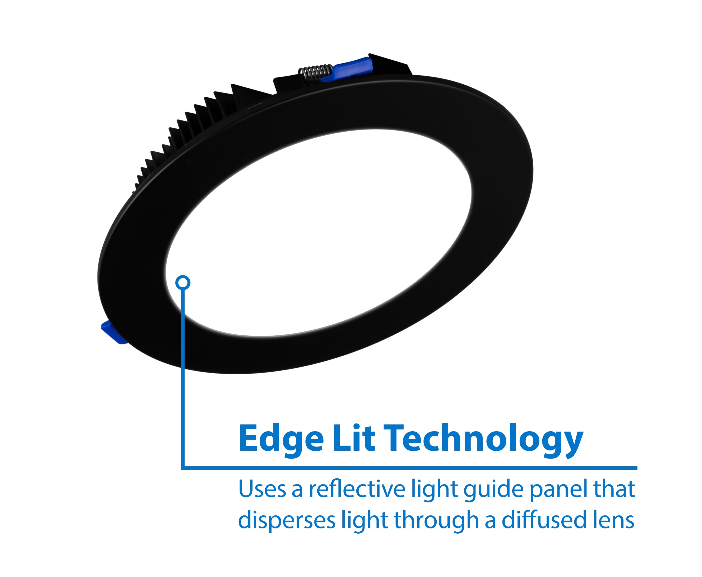Nicor Lighting DLE821203KRDBK Led-Retrofit-Downlight - View #2