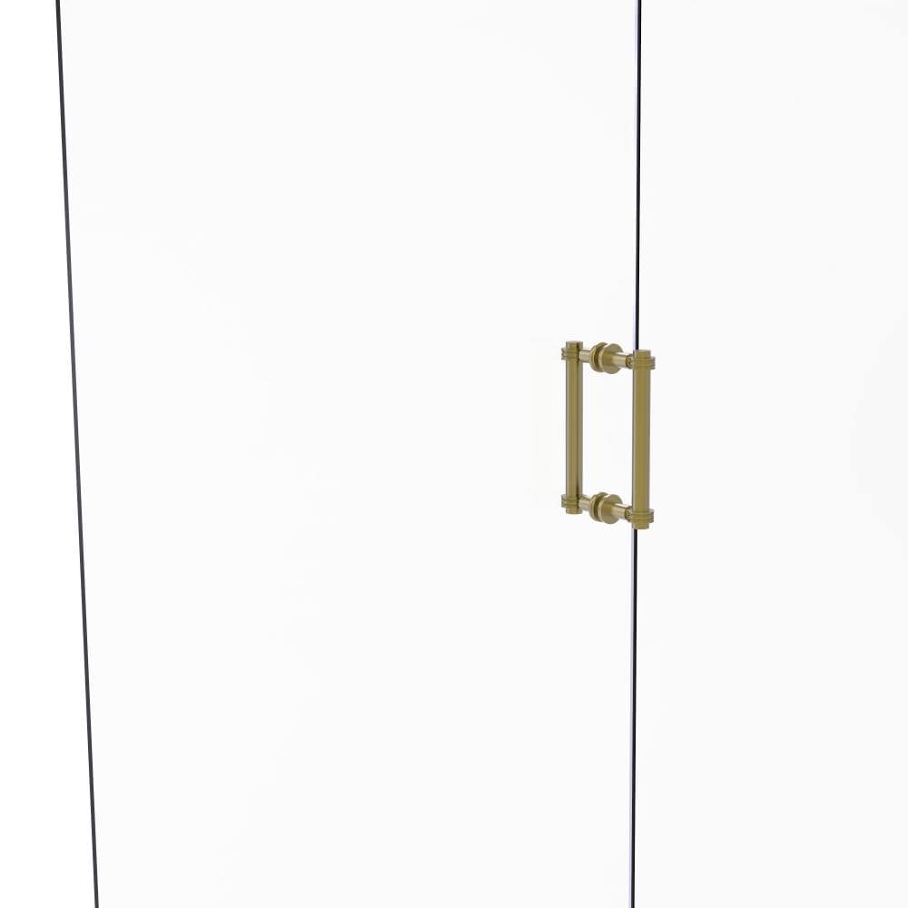 Allied Brass 404D-8BB-SBR Satin brass 8-Inches Hinged shower door Handle