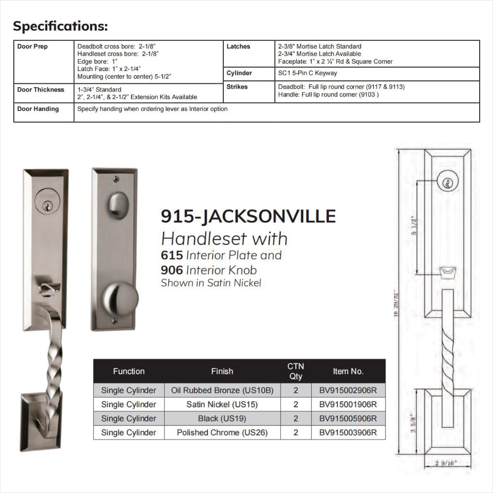 Delaney Hardware BV915002906R Door-Knobs - View #2