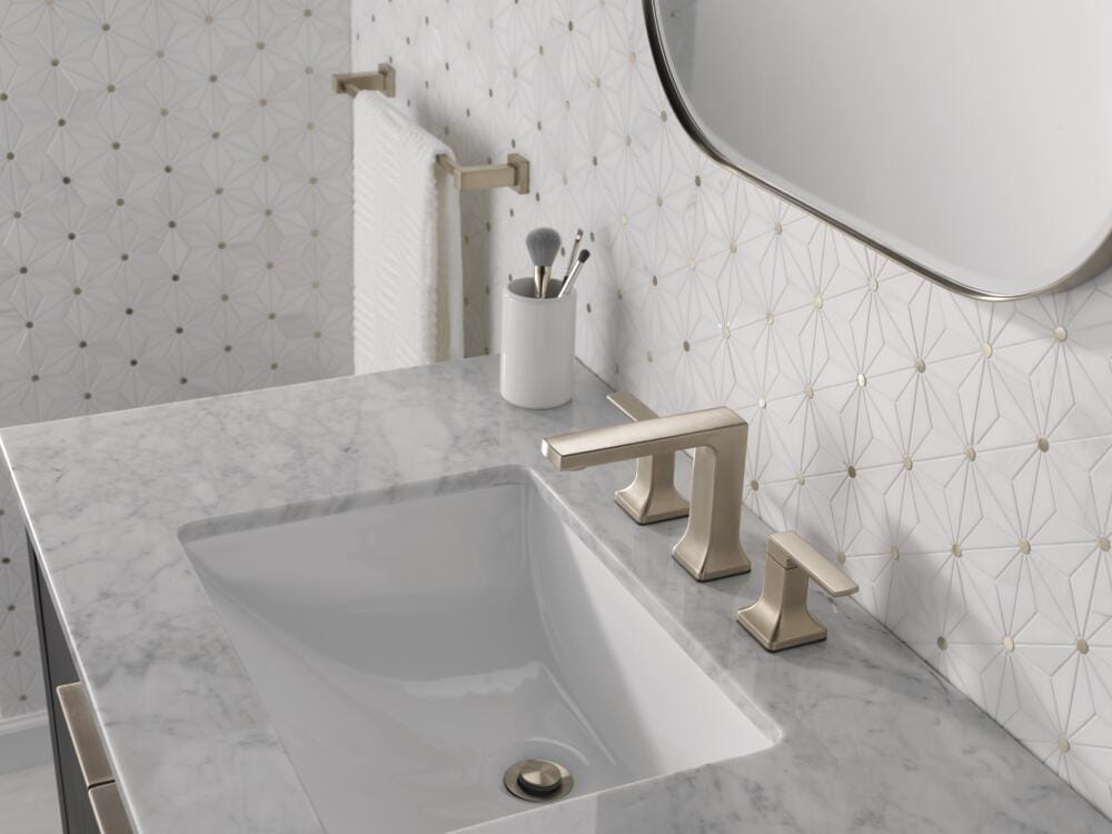 Delta Velum Stainless Widespread 2-Handle WaterSense Bathroom Sink ...