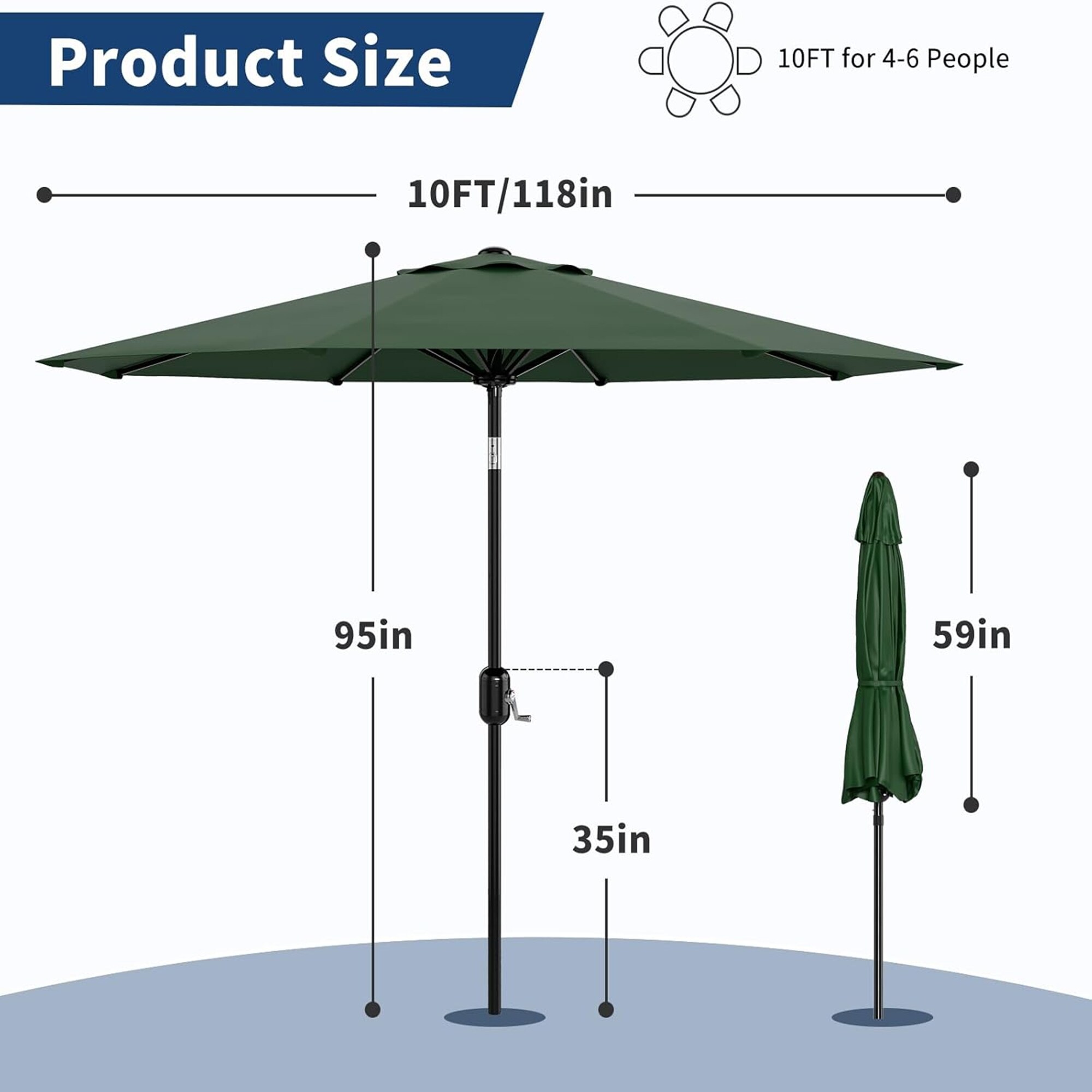 Qeetex LSHQQPPG-333JG5SE Umbrellas-2 - View #4