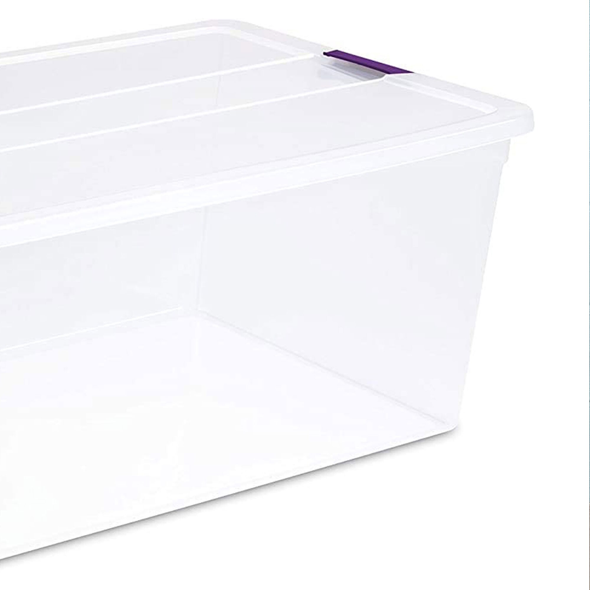 Sterilite 110 Qt ClearView Latch Storage Box, Stackable Bin with