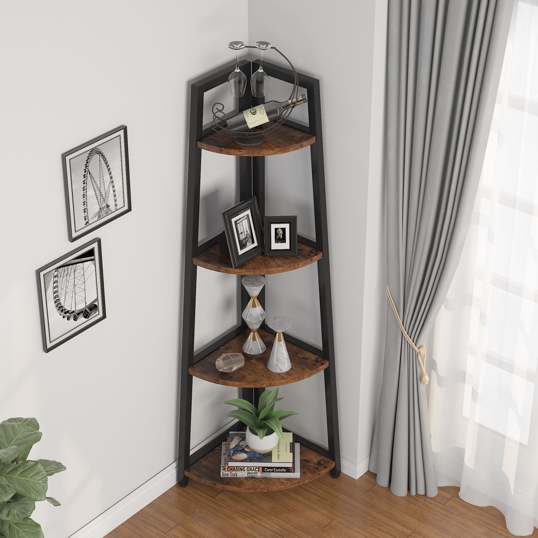 Tribesigns HOGA-C0508 bookcases - View #2