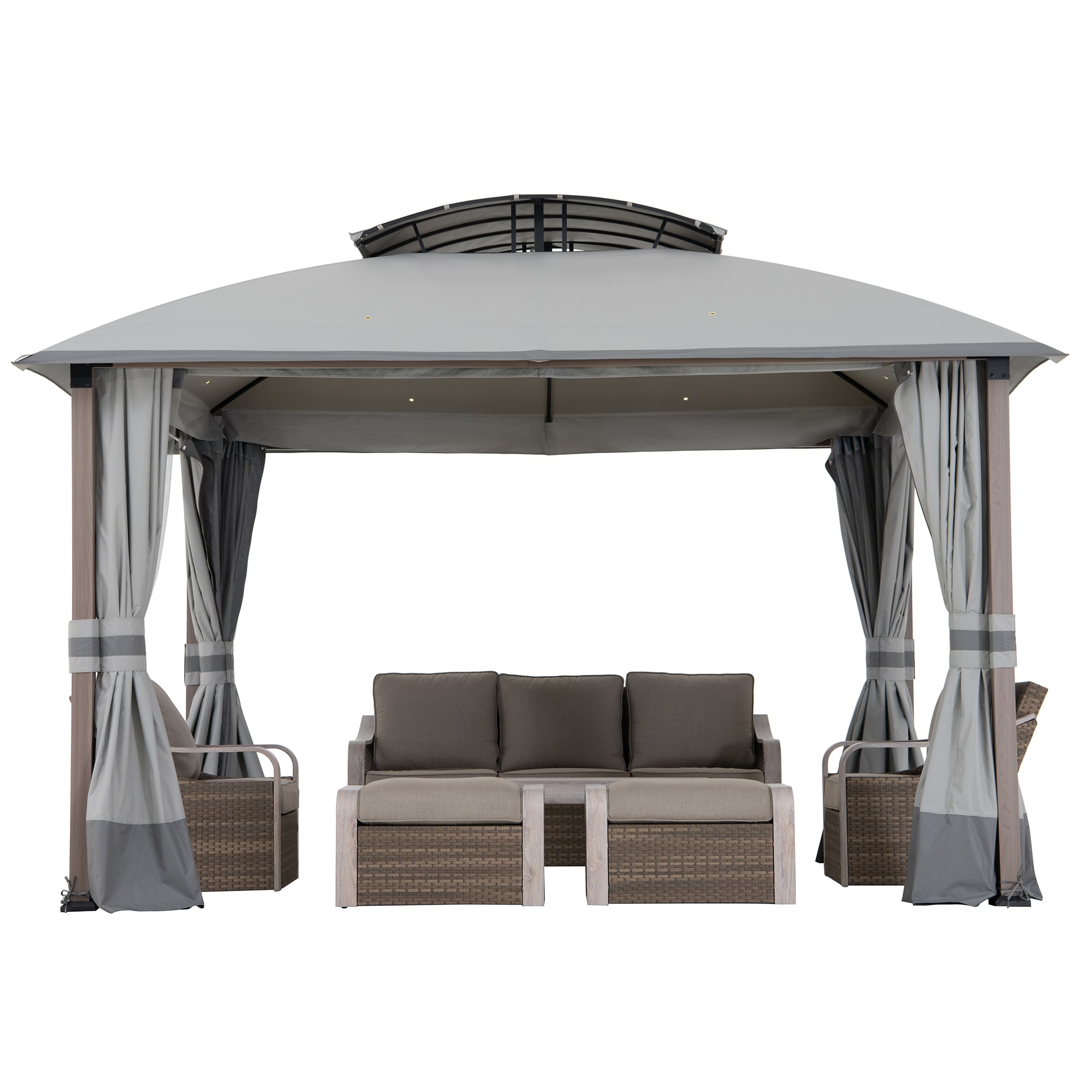 Sunjoy A101018900 Wood-Resin-Gazebos - View #4