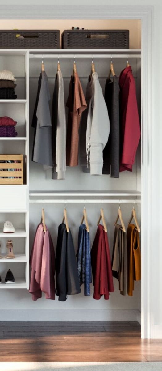 Easy Track PH54-WH Wood-Closet-Kits - View #7