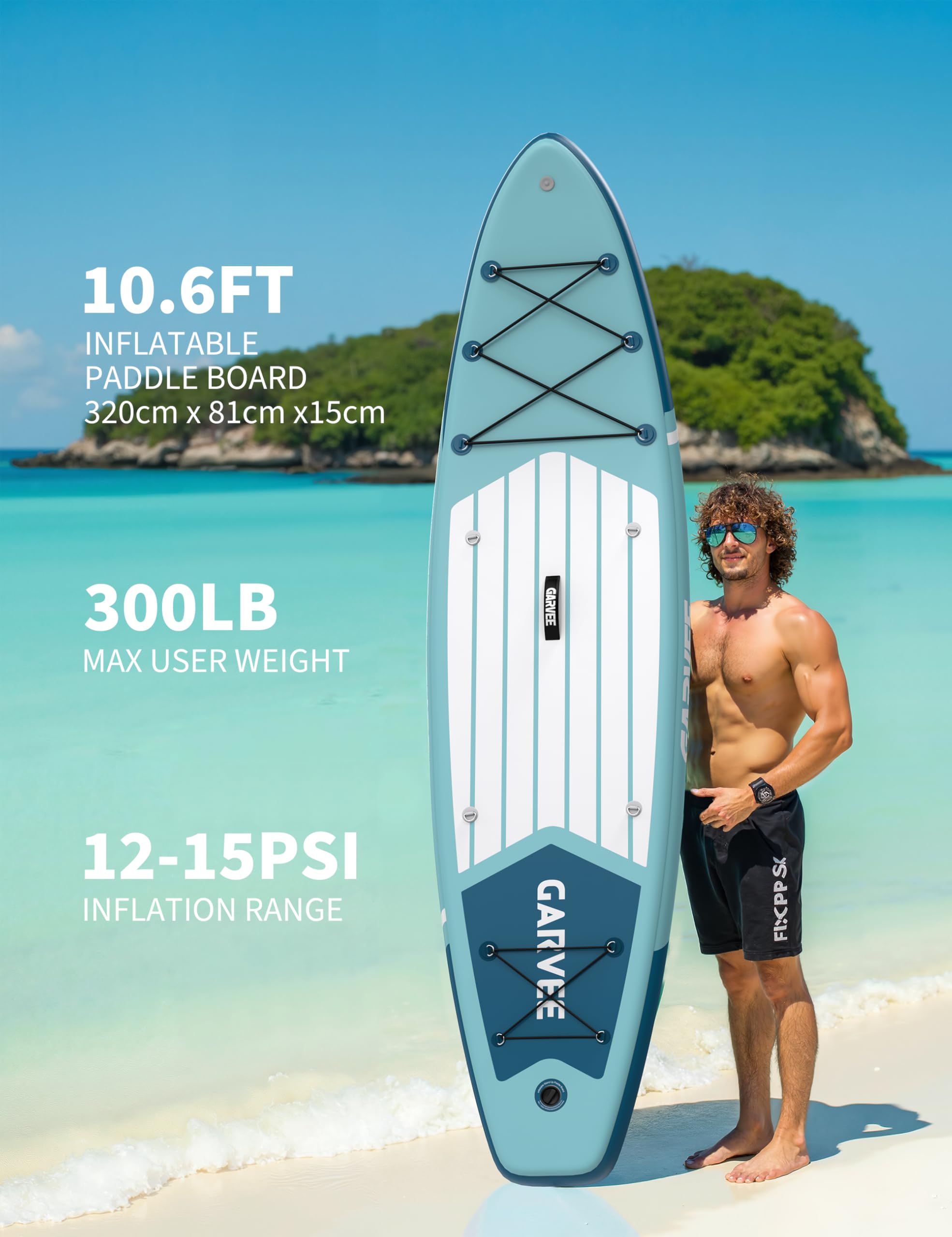 GarveeLife X7Z1L4M9N2B6V3C8 Stand-Up-Paddle-Boards - View #2