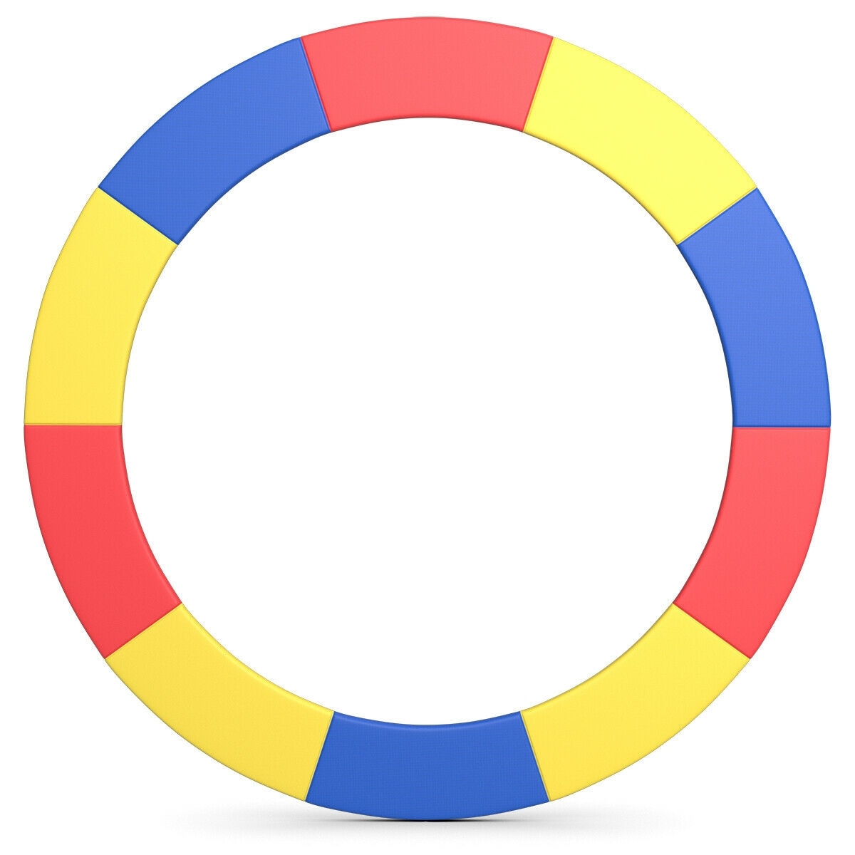 Slickblue D-CO-LC25373PS Multicolor Trampoline Safety Pad – Waterproof Sun-Proof Impact-Absorbing for Spring Protection