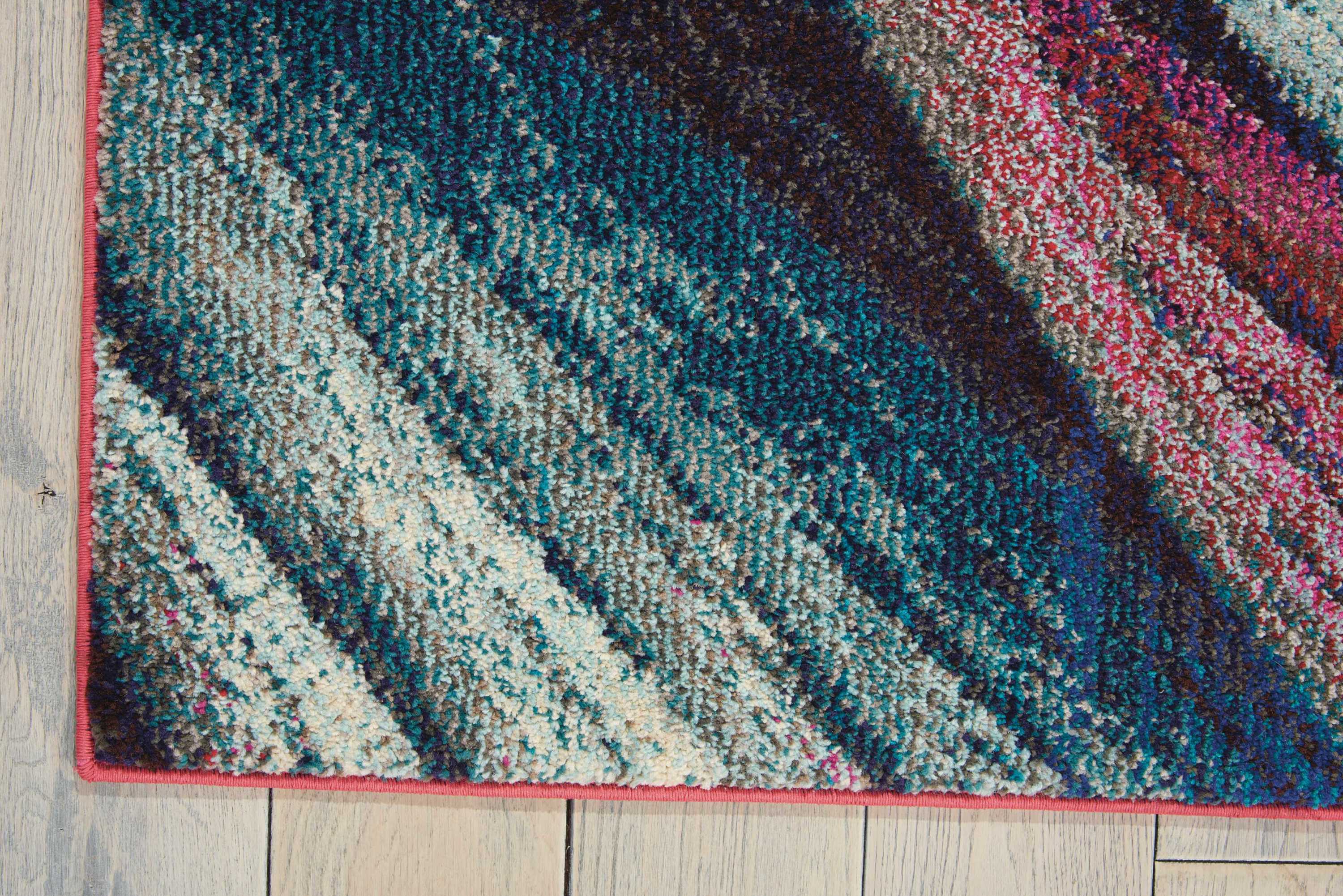 Celestial Supernova Burst 5'3" x 7'3" Abstract Area Rug