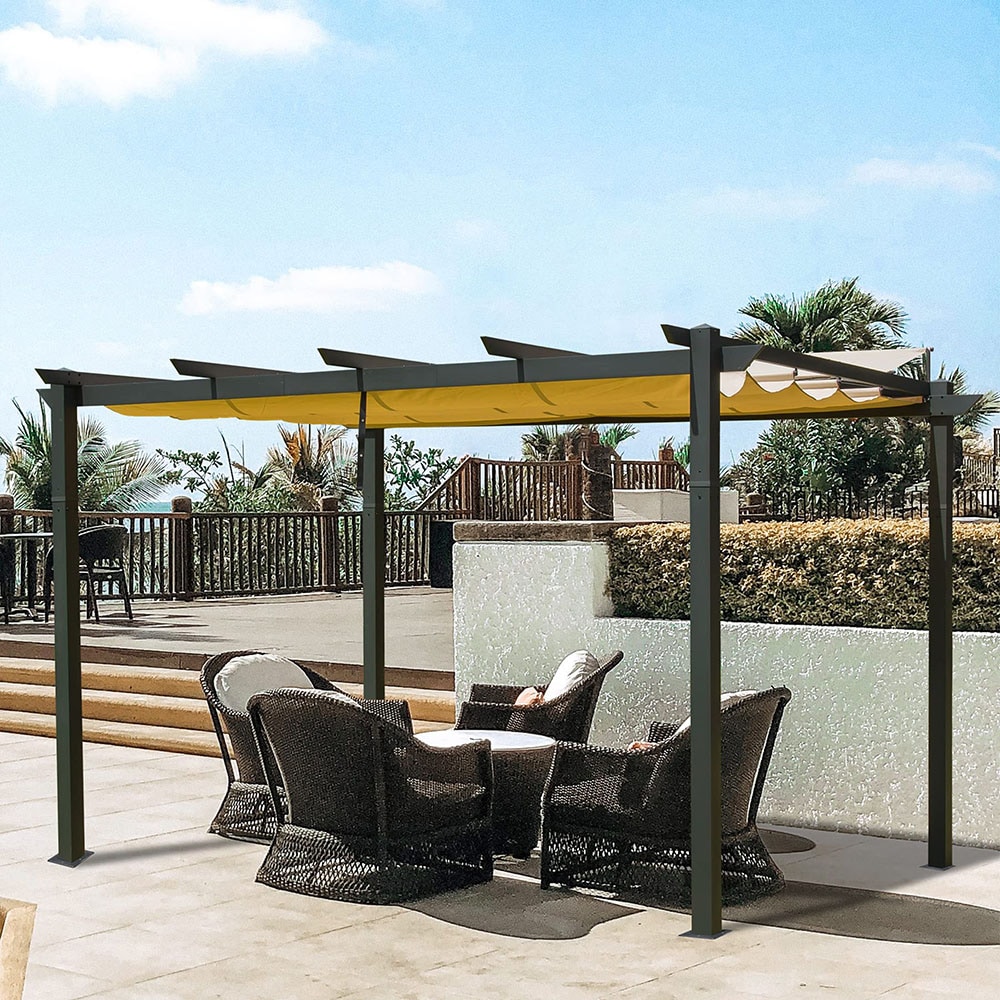 Sunrinx MG19-10HW 13-ft x 9-ft Rectangular Brown Standard canopy