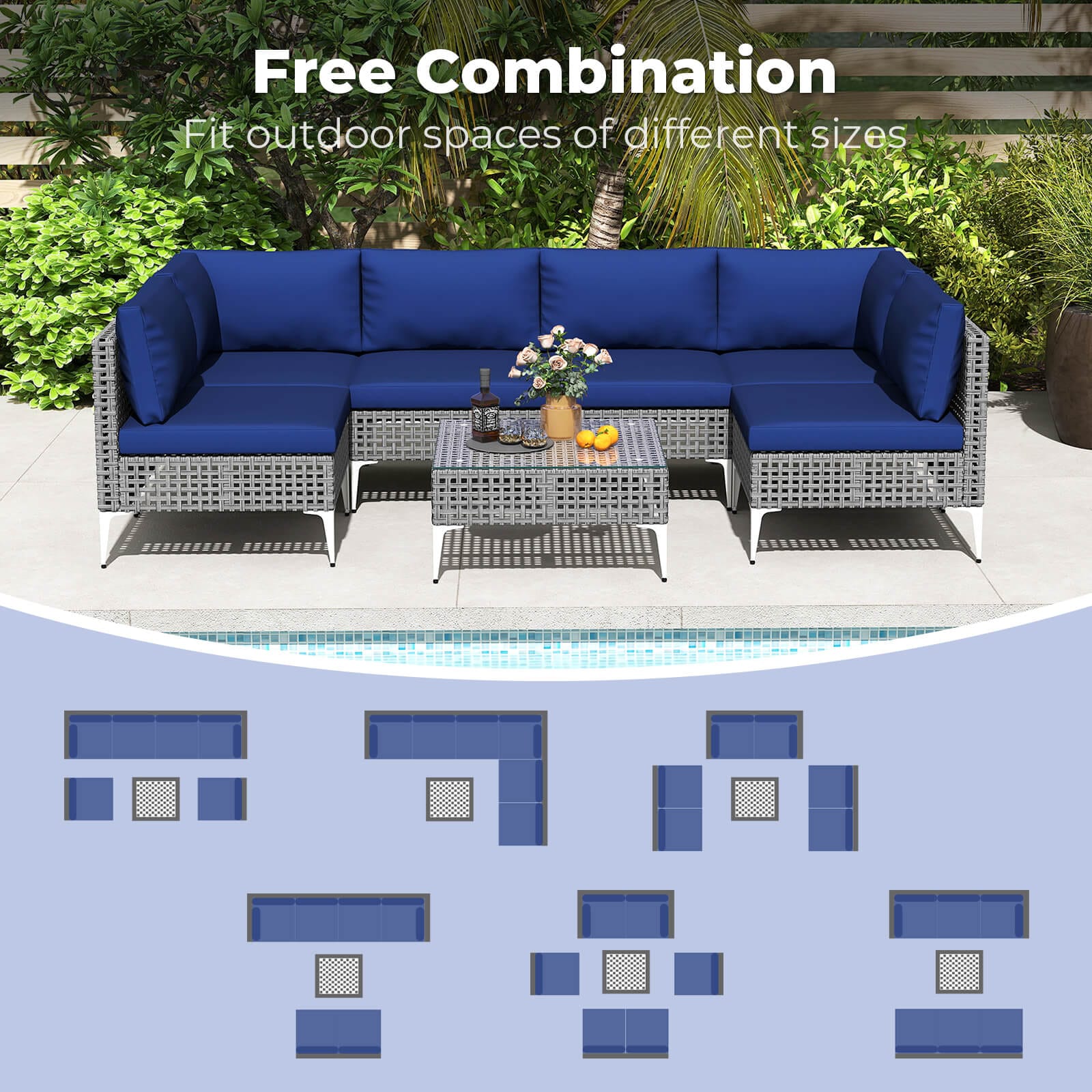 Costway HCST08263 Patio-Conversation-Sets - View #4