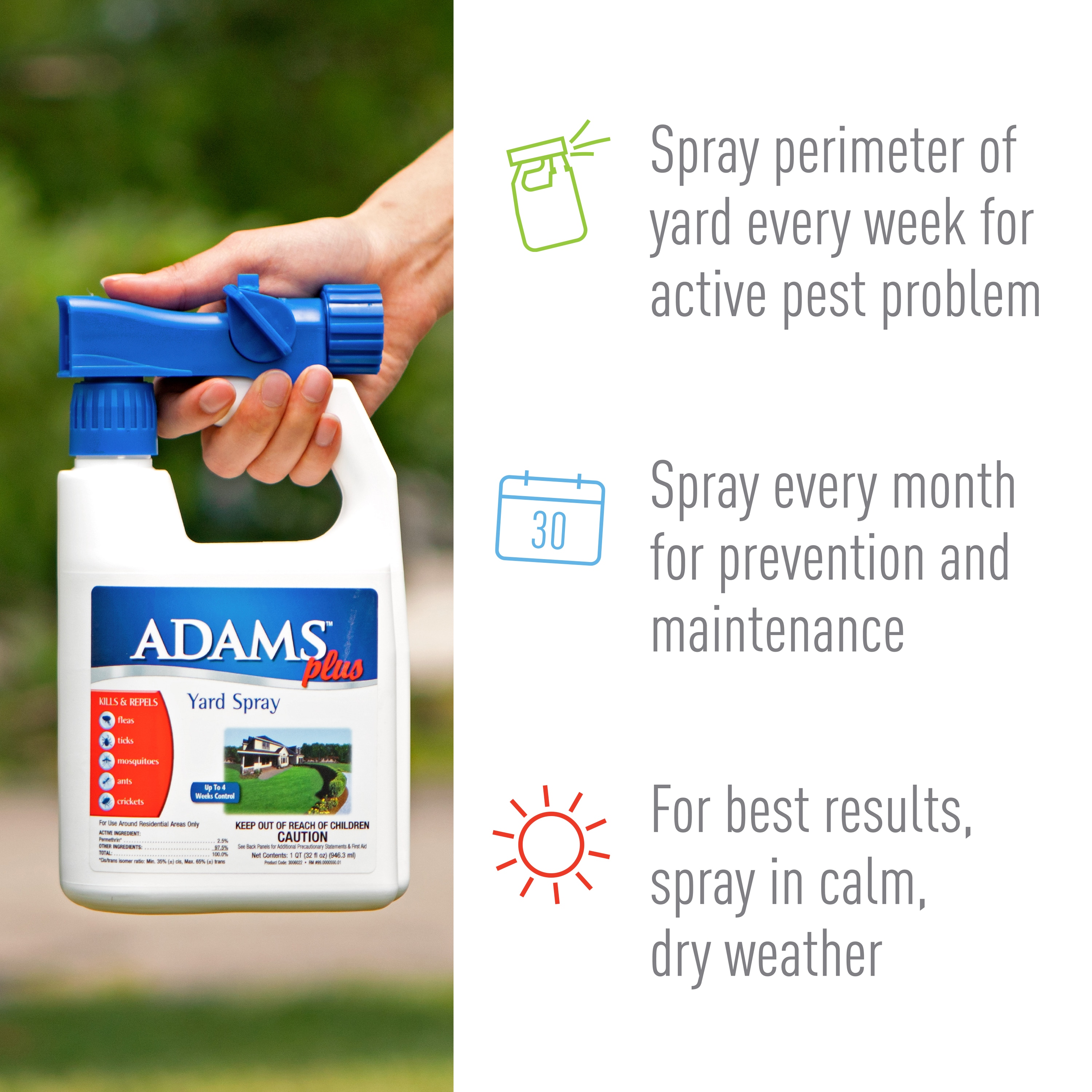 es adams yard and garden spray seguro para perros