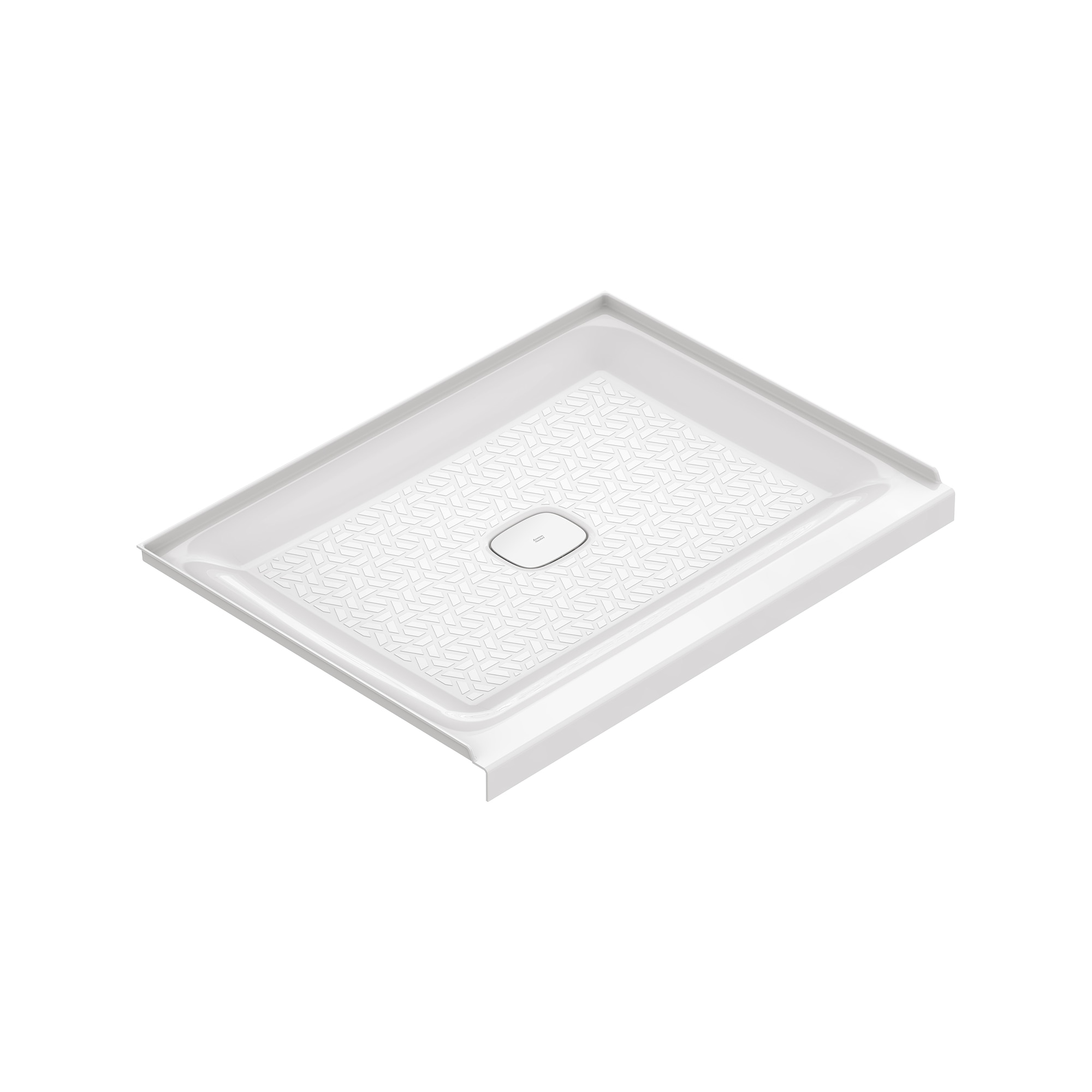 American Standard A8022T-CO.020 Aspirations 36-in W x 48-in L White Single Threshold Rectangle Shower pan base with 5-in H Threshold (Center Drain)
