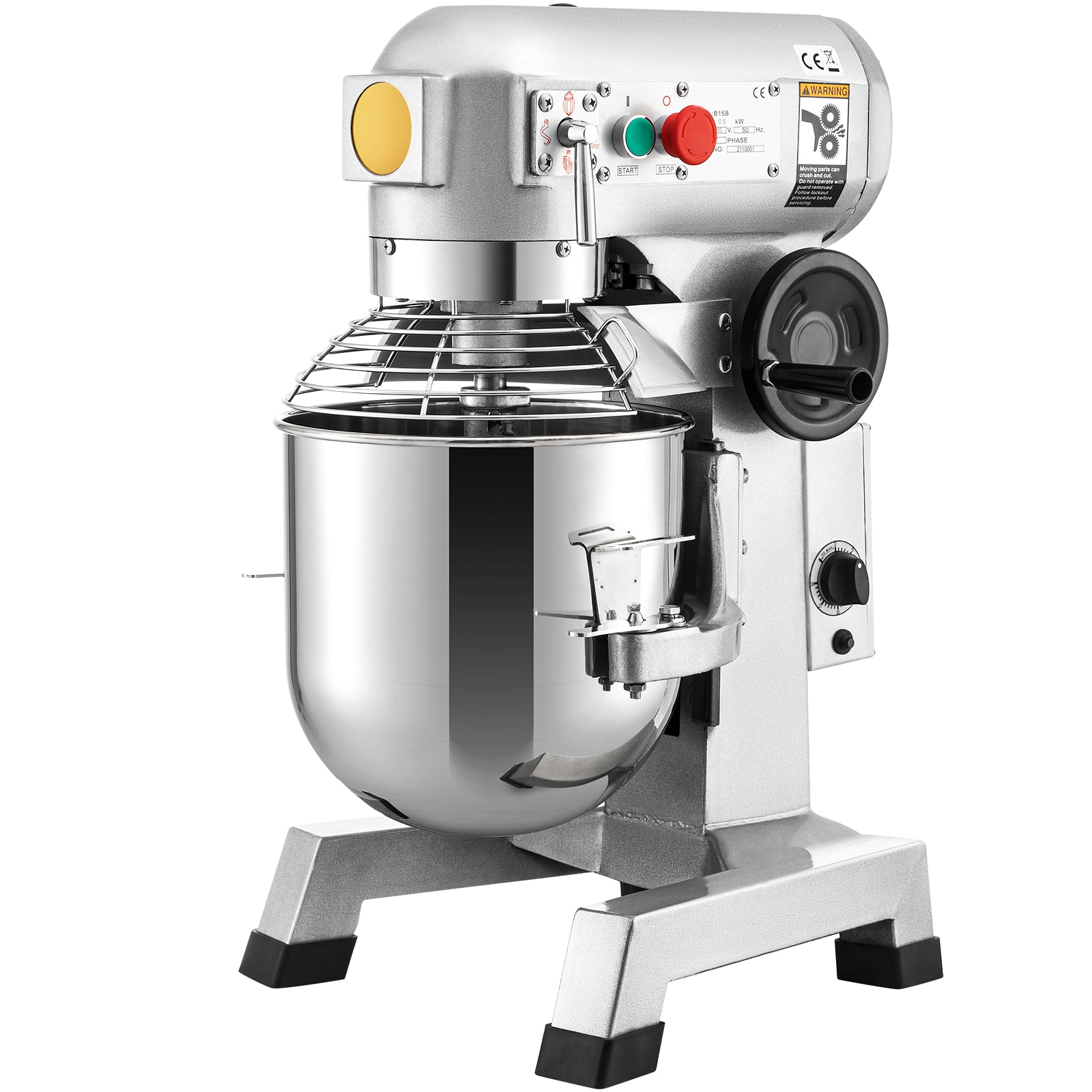 VEVOR DDSYJ30QT110VP3RRV1 1100 W Dough Food Mixer Stainless Steel 30-Quarts Commercial/Residential Bowl-lift Stand Mixer