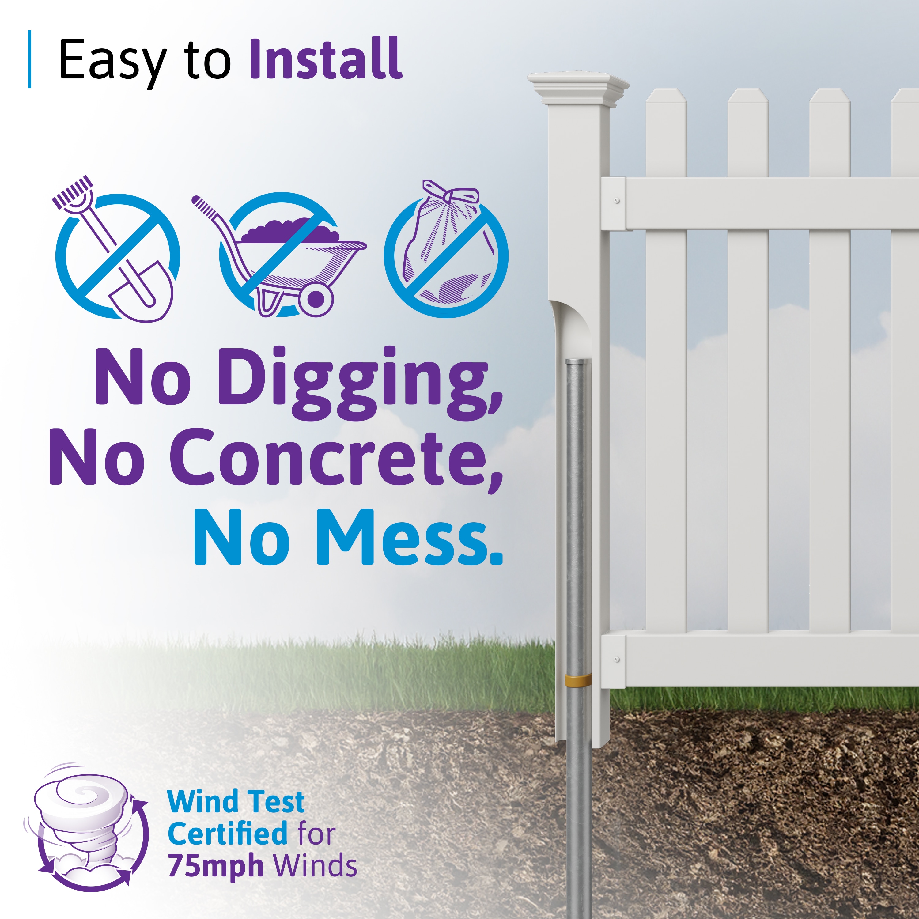 WamBam Fence ZPI19084 Vinyl-Fence-Panels - View #4