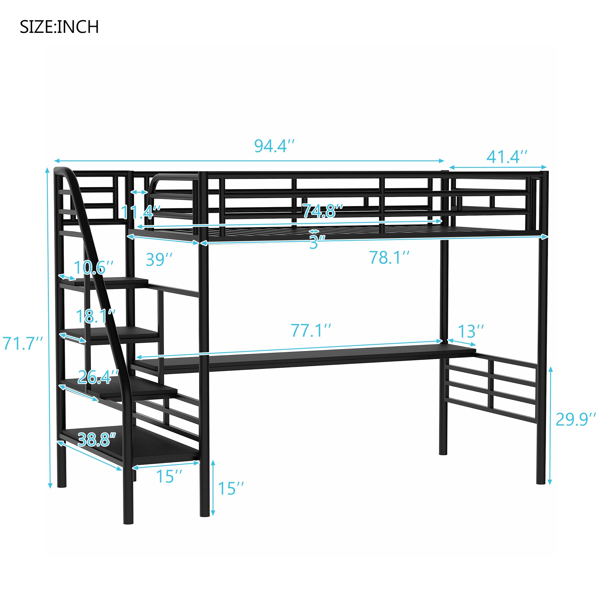 Qualler BWM000604B Bunk-Beds - View #11