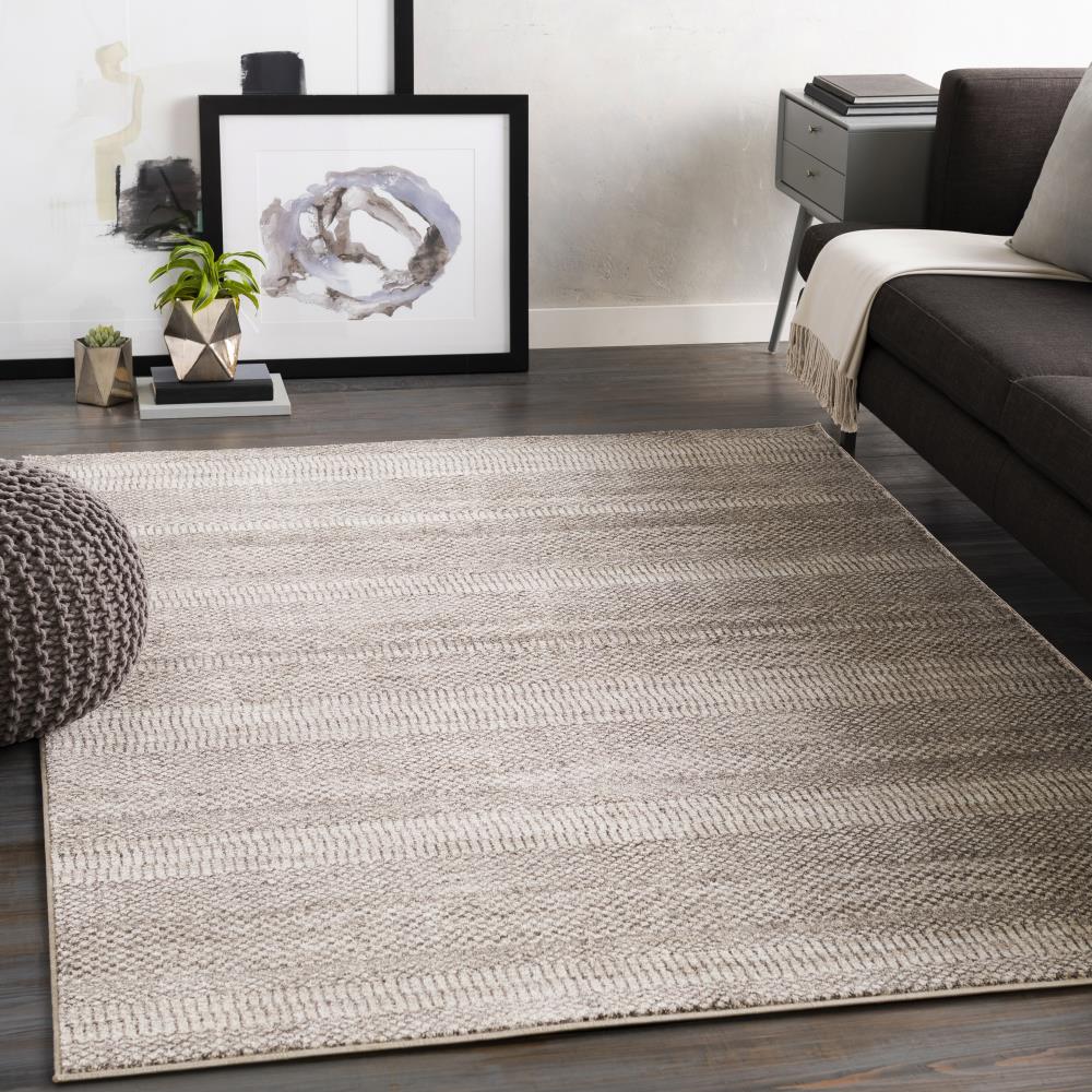 Surya Nepali 2 X 8 Brown Indoor Stripe Global Runner Rug at Lowes.com