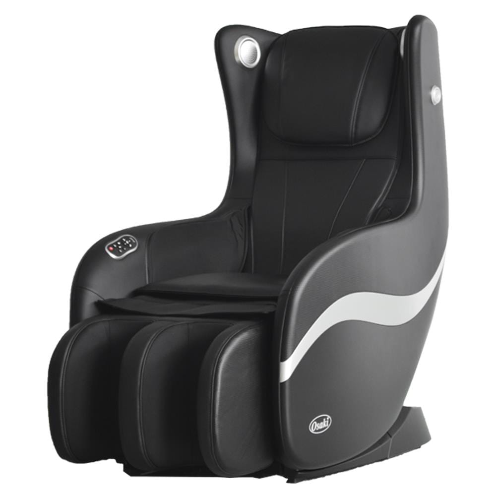 Osaki black faux leather shop reclining massage chair