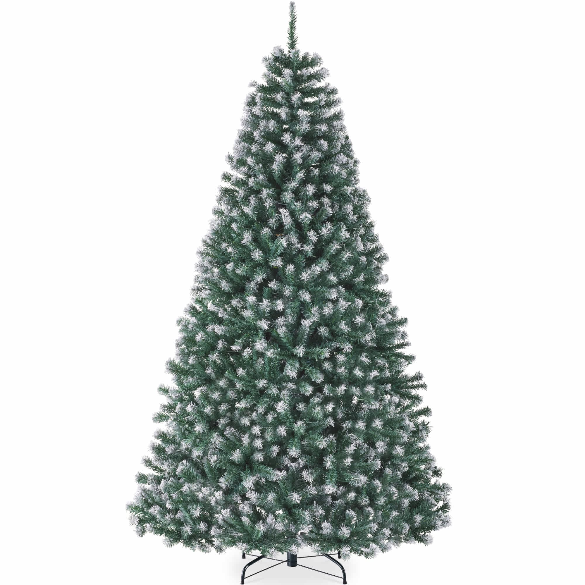 Best Choice Products SKY10387 Artificial Frosted Christmas Tree Premium Unlit Spruce Design Dense Branches – Blue Spruce