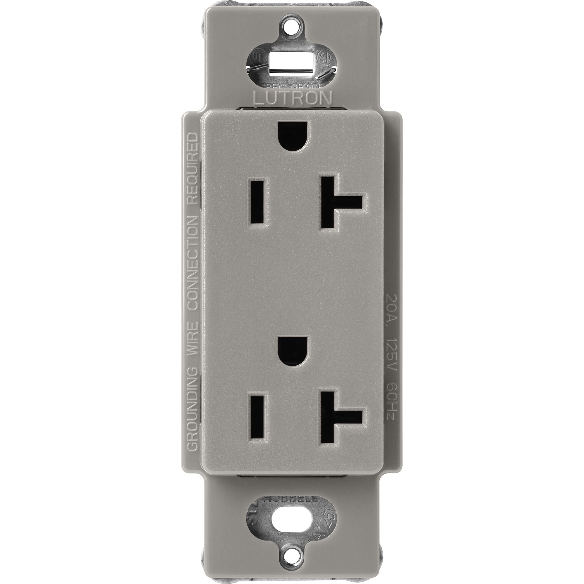 Lutron SCR-20-CS Claro 20 -Amp 120-volt Residential Decorator Outlet , Cobblestone