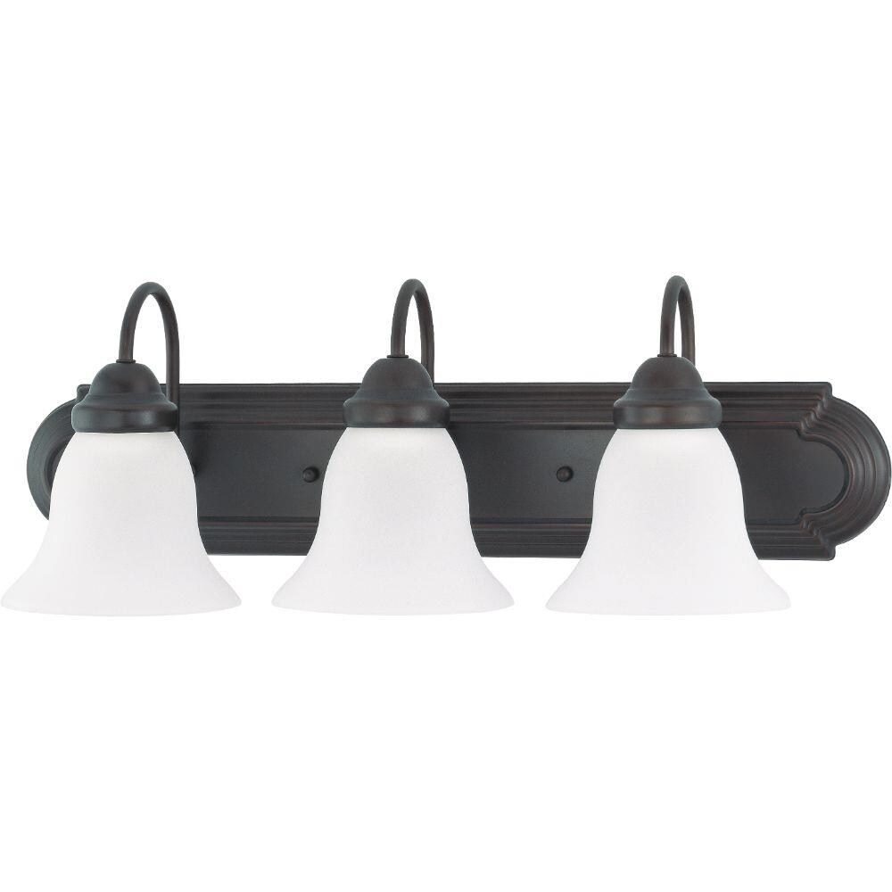  LW-SC514687 24-in 3-Light Mahogany Bronze Transitional Vanity Light Bar