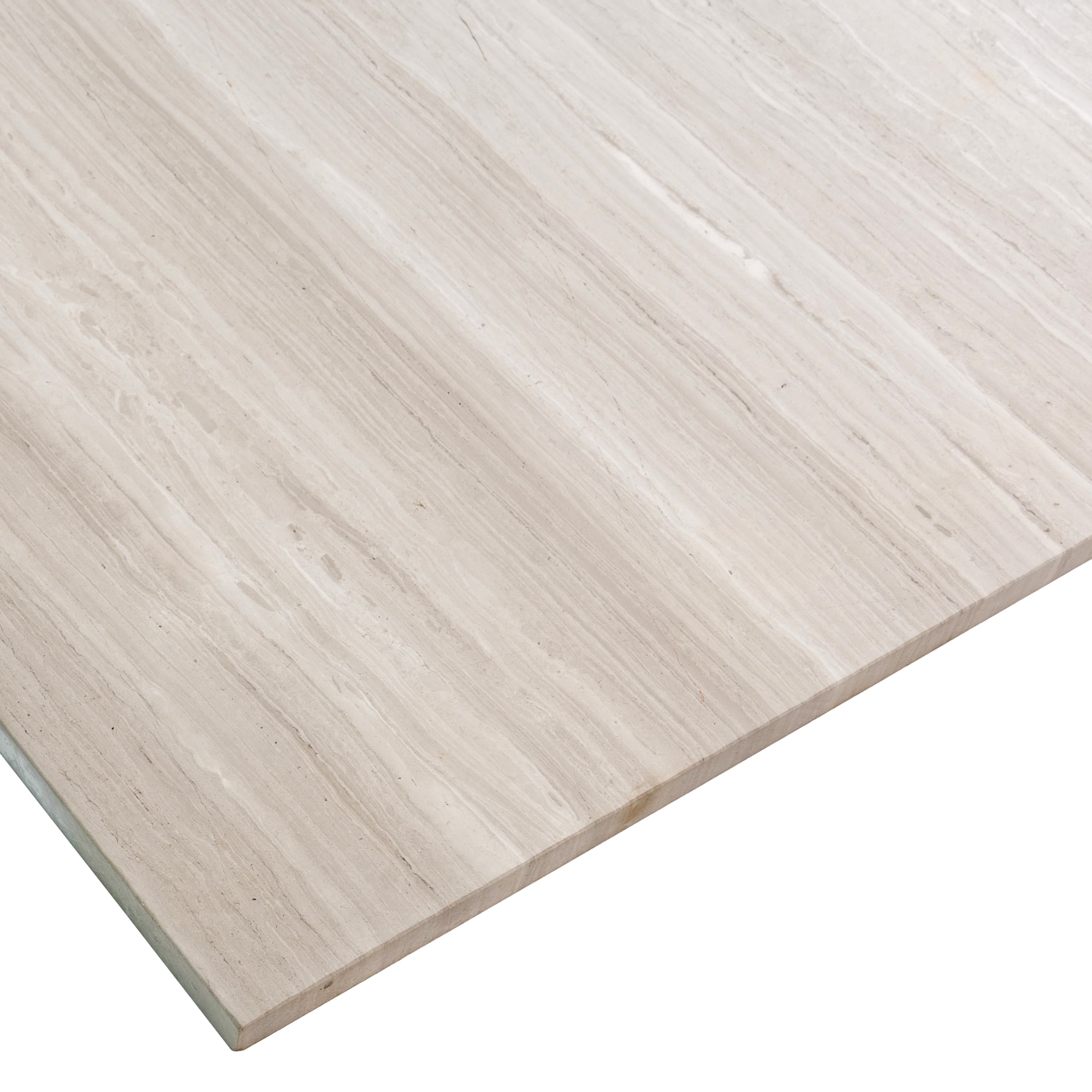 Gray 12" x 24" Honed Marble Look Wall & Floor Tile