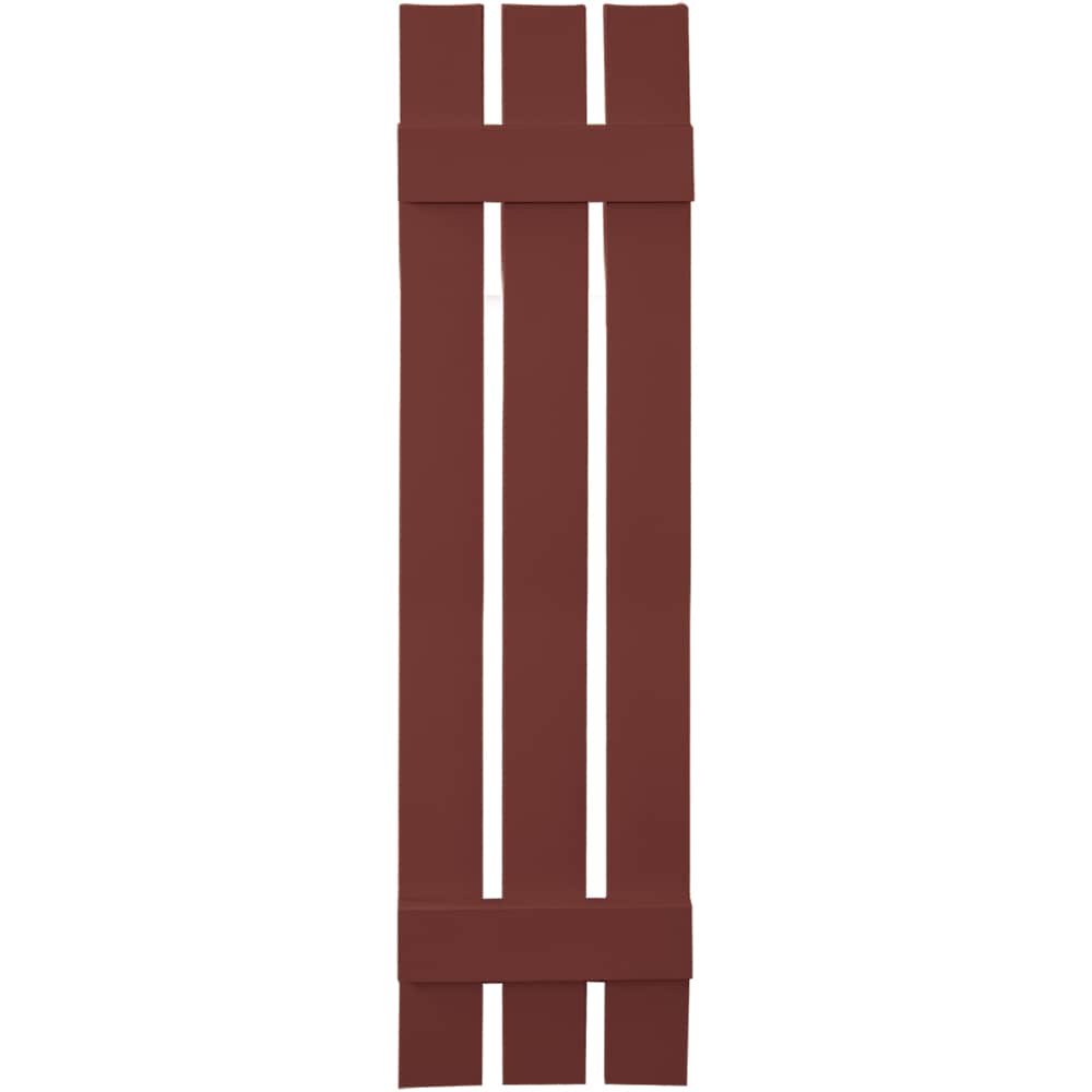 Vantage V5371251027 11.875-in W x 51-in H Cambridge Red Board and batten Spaced Exterior Shutters ( 1 -Pack )