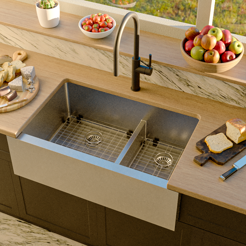 Valley Bath and Kitchen SYLVAN3320ADBO Kitchen-Sinks - View #5