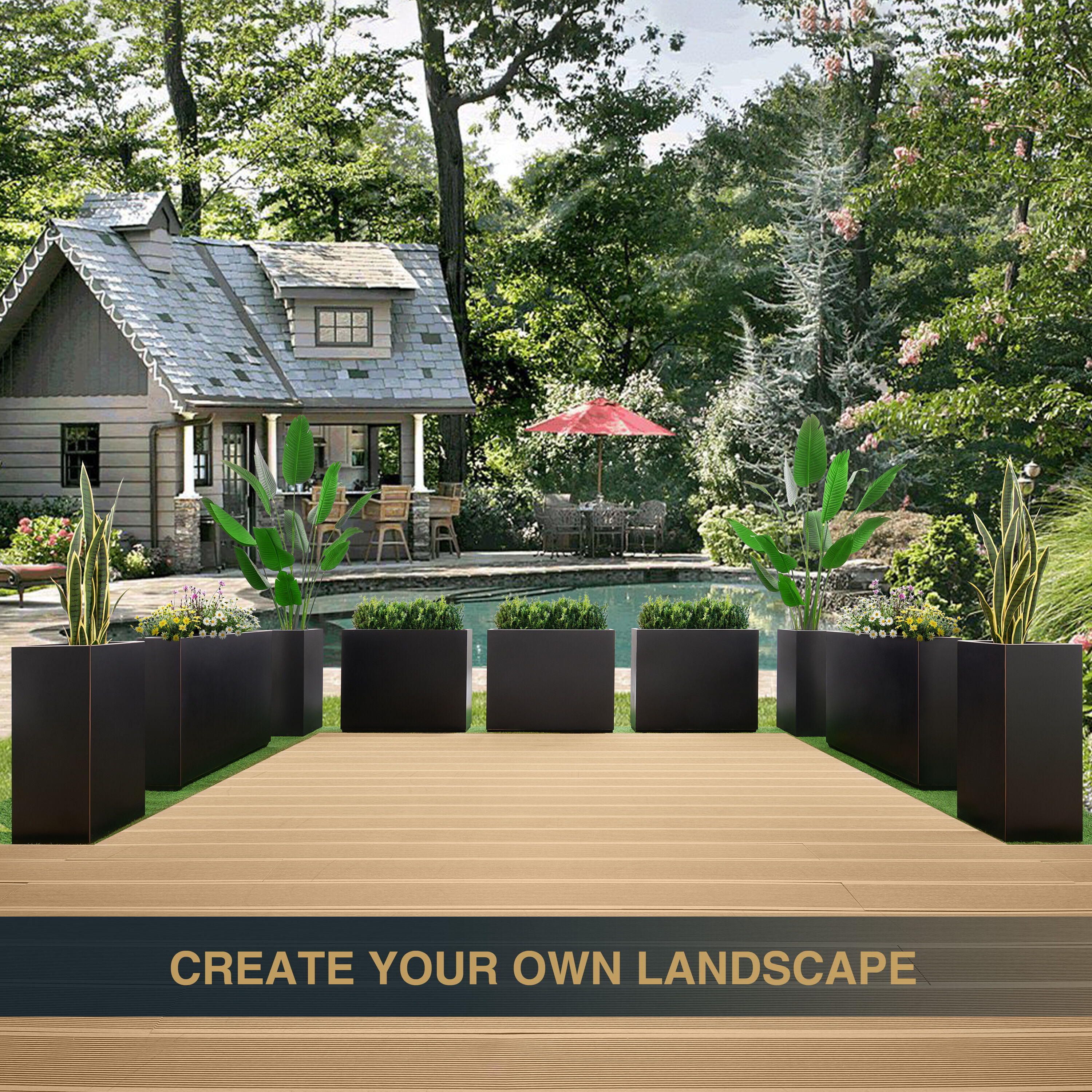 EDYO LIVING HCMP001-BLK Planter-Window-Box - View #6