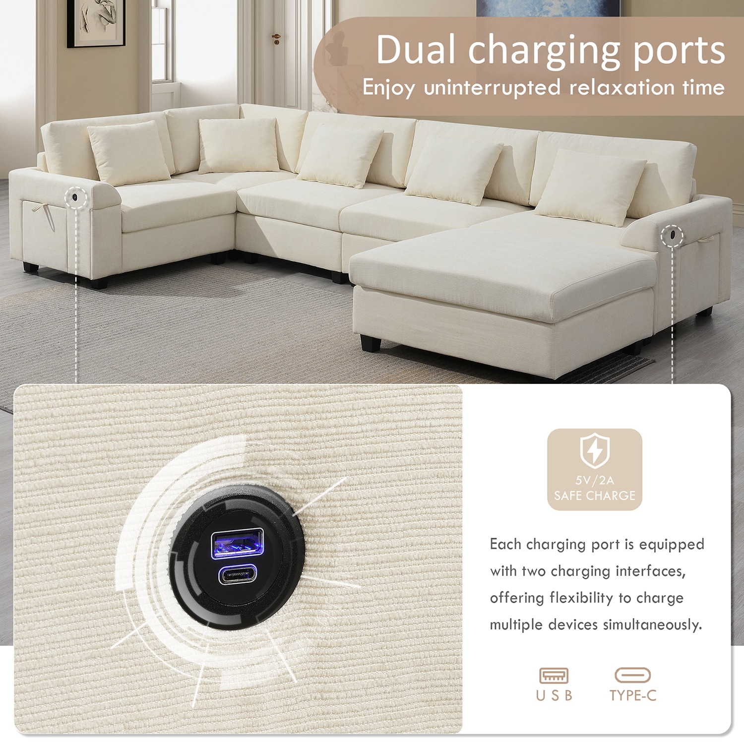 GZMR GZ-GN3199A Sofas-Loveseats - View #5