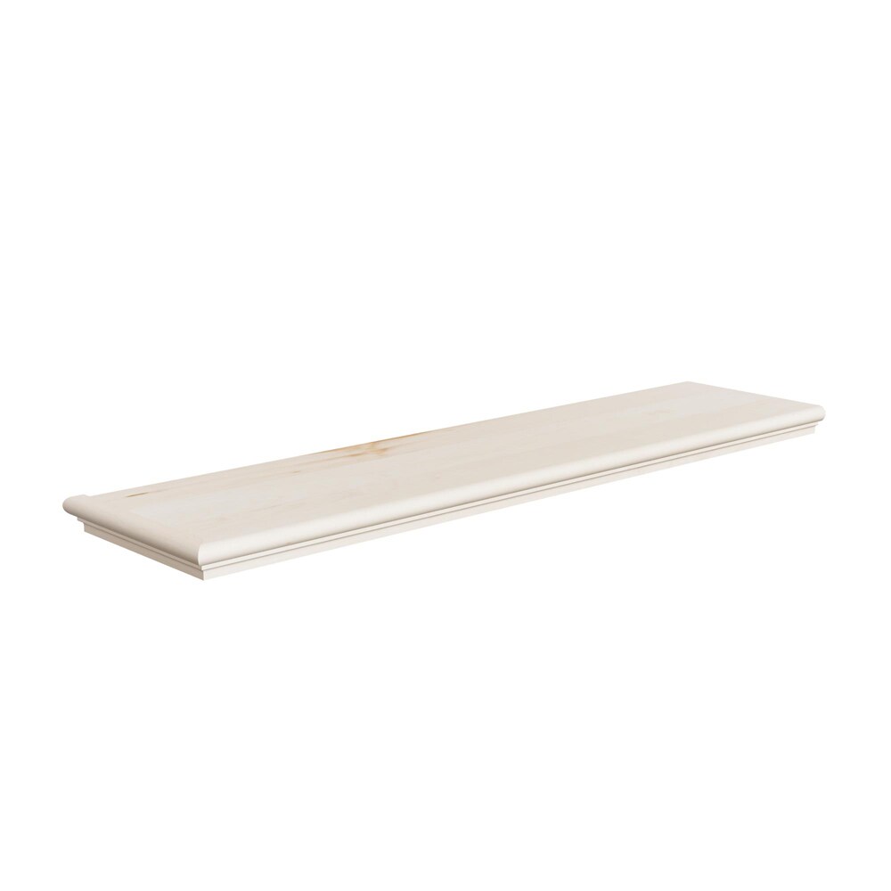 Stairtek XLMA1160-XXXXXSY Retread 60-in x 11.5-in x 0.625-in Unfinished Maple Left return Bullnose Stair Tread